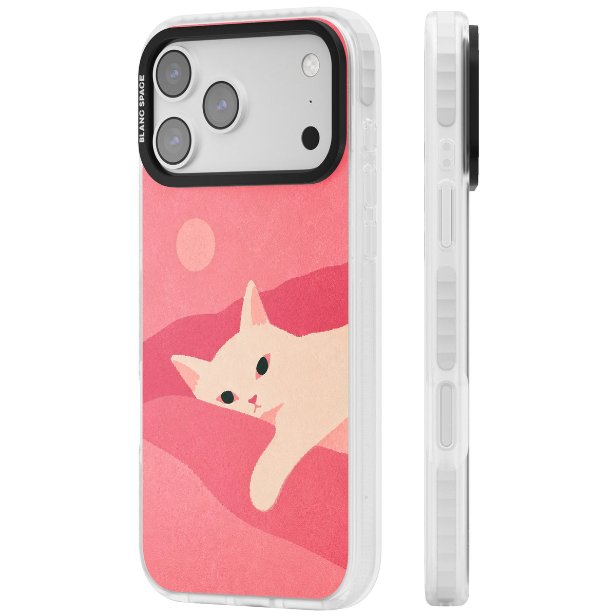 Pink Dreams iPhone 17 Pro Max Impact Clear Phone Case side