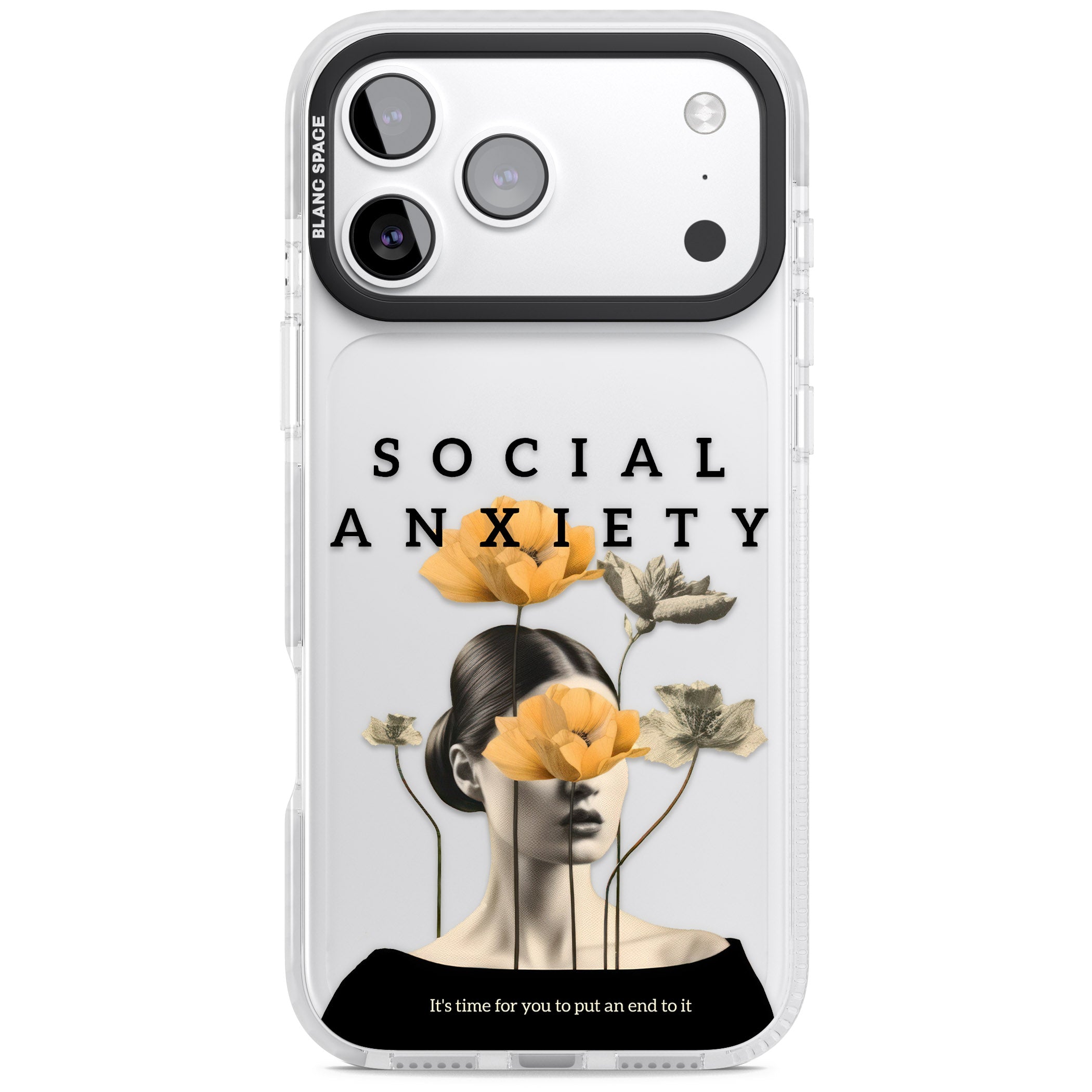 Social Anxiety iPhone 17 Pro Impact Clear Phone Case