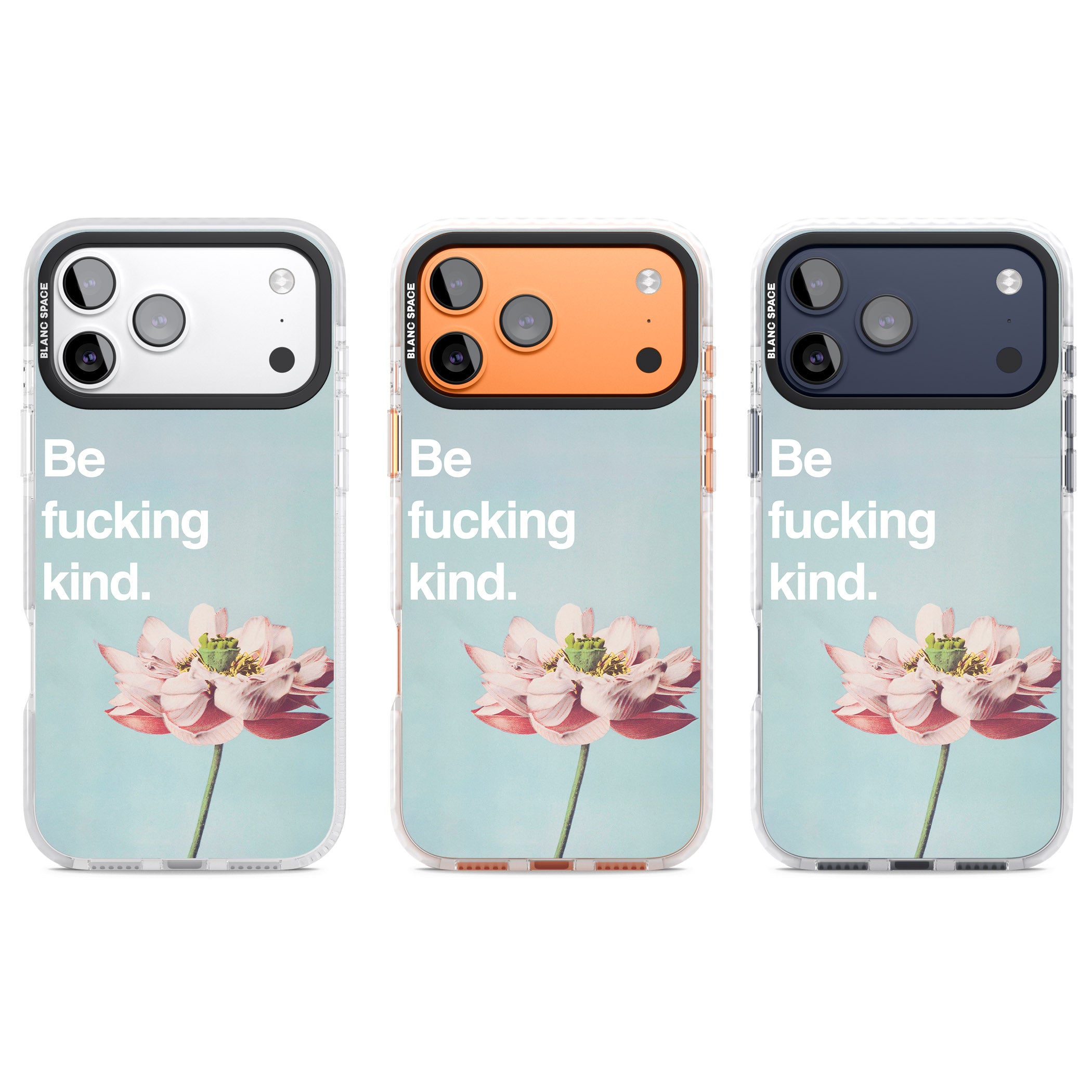 Be F*Cking Kind iPhone 17 Pro Impact Clear Phone Case APT Impact Protection