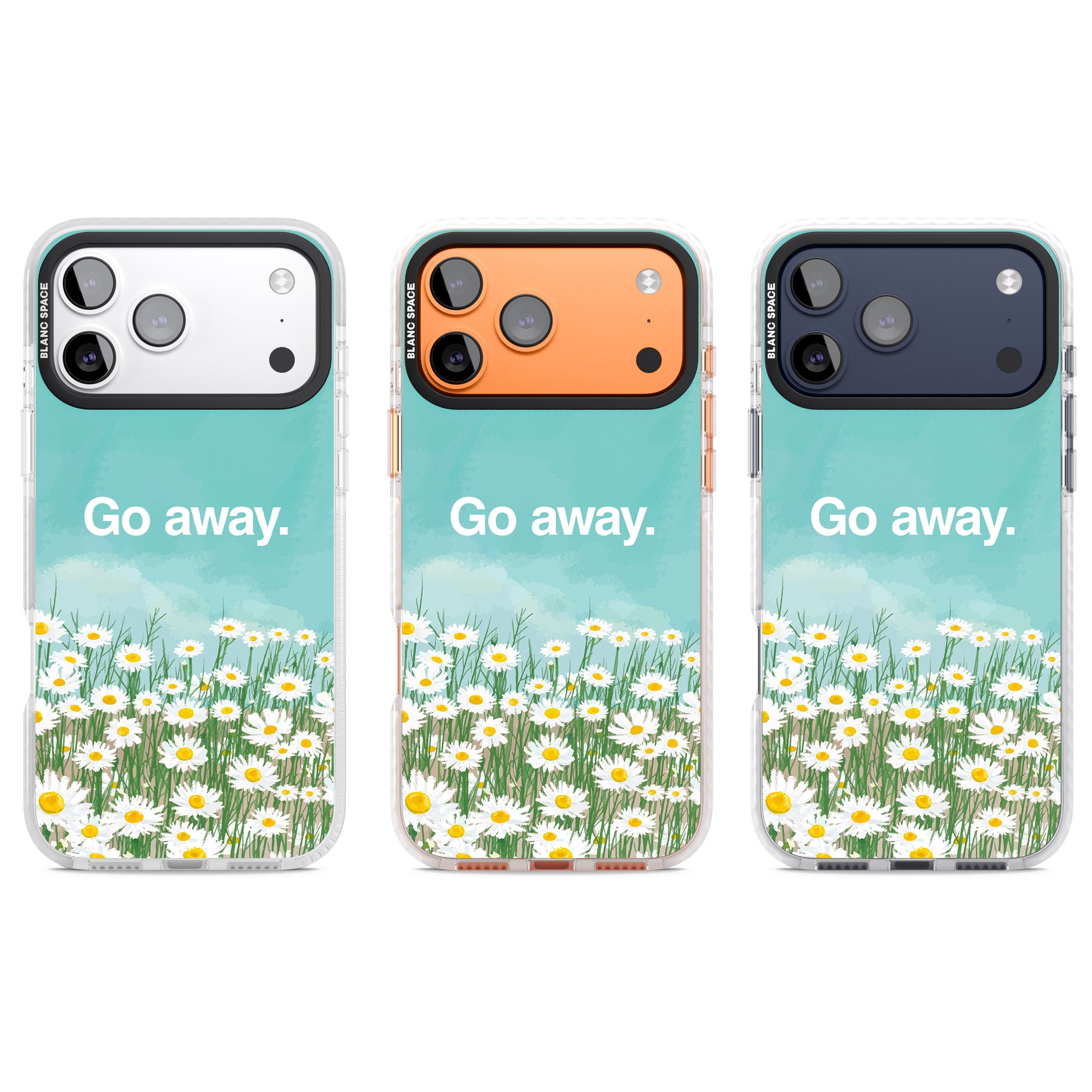 Go Away iPhone 17 Pro Impact Clear Phone Case APT Impact Protection