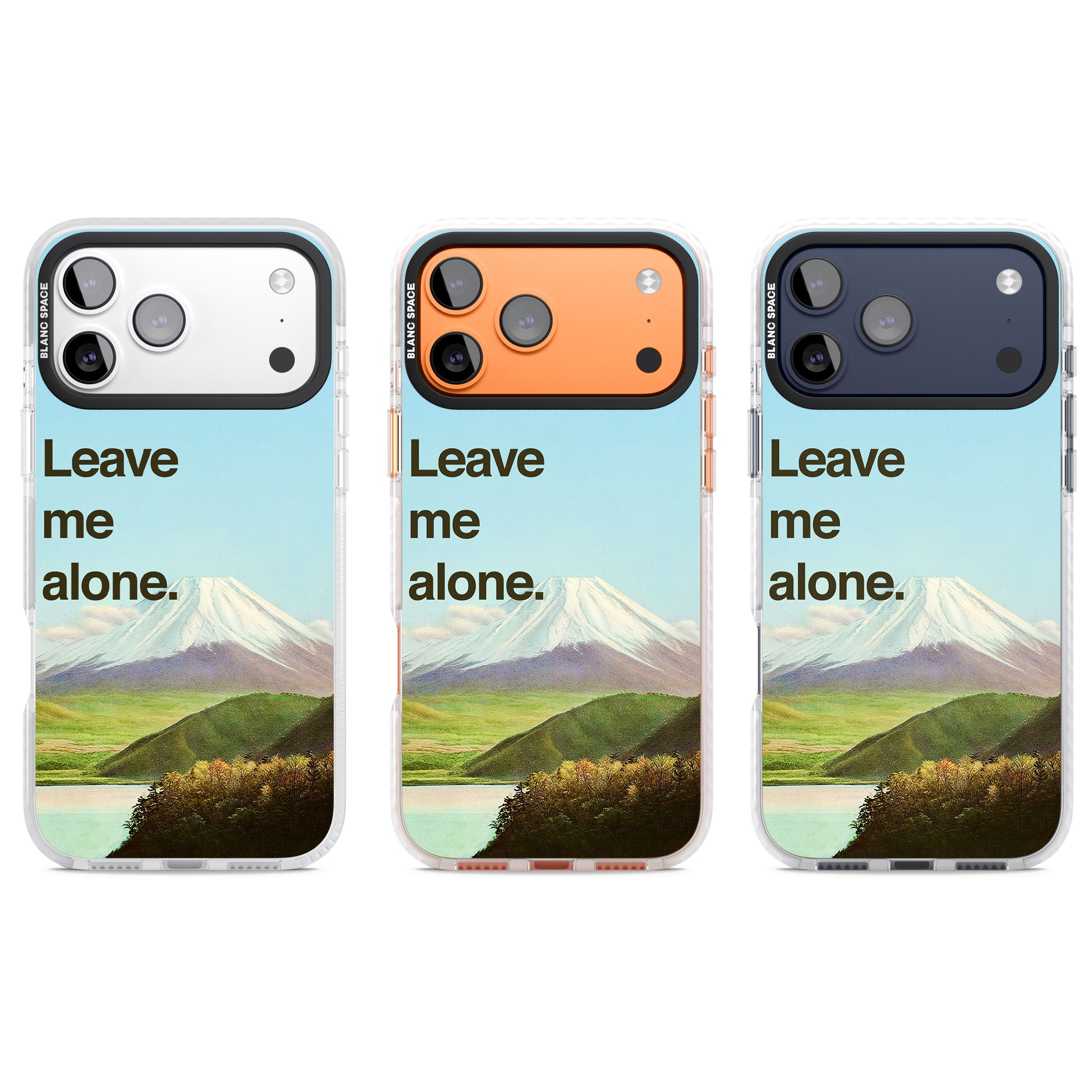 Leave Me Alone iPhone 17 Pro Impact Clear Phone Case APT Impact Protection