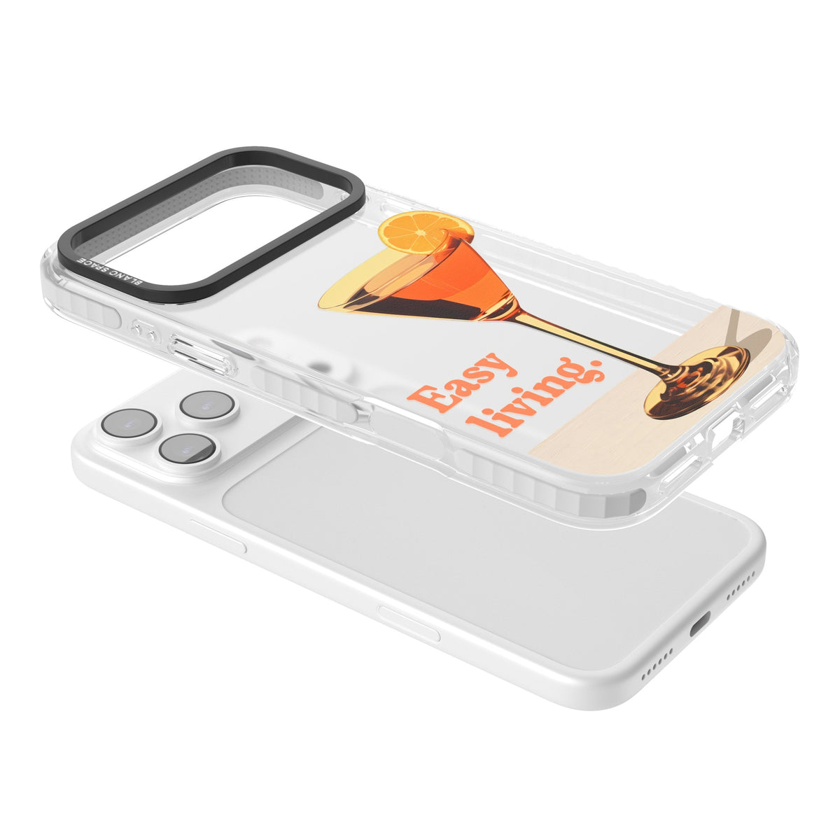 Easy Living iPhone 17 Pro Max Impact Clear Phone Case angled