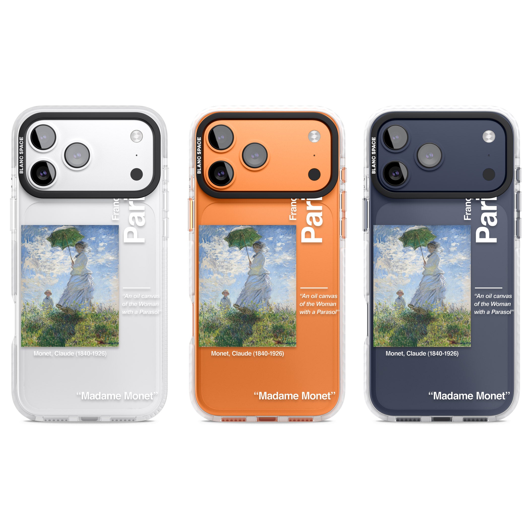 Madame Monet And Her Son iPhone 17 Pro Impact Clear Phone Case APT Impact Protection