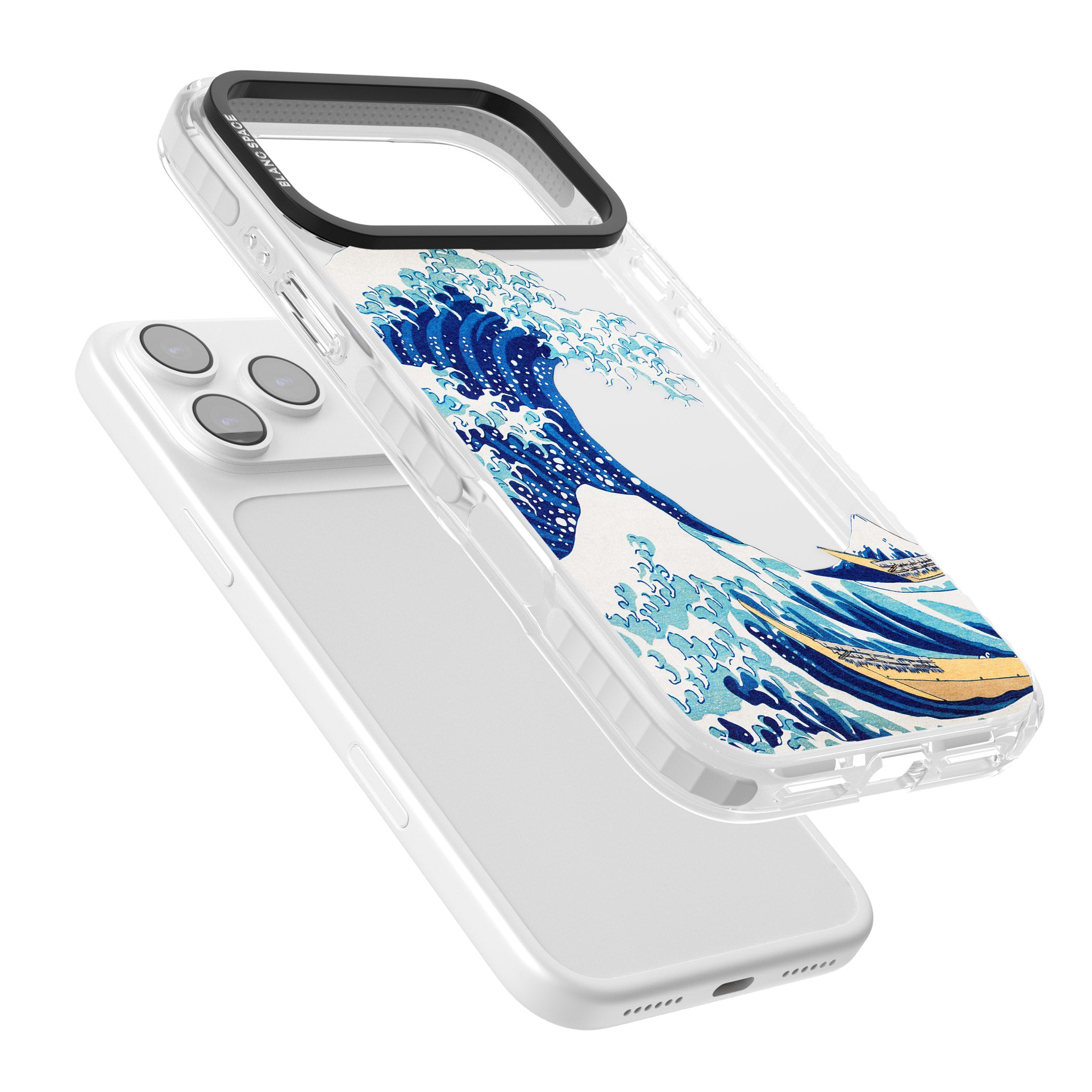 The Great Wave Of Kanagawa iPhone 17 Pro Impact Clear Phone Case Colours