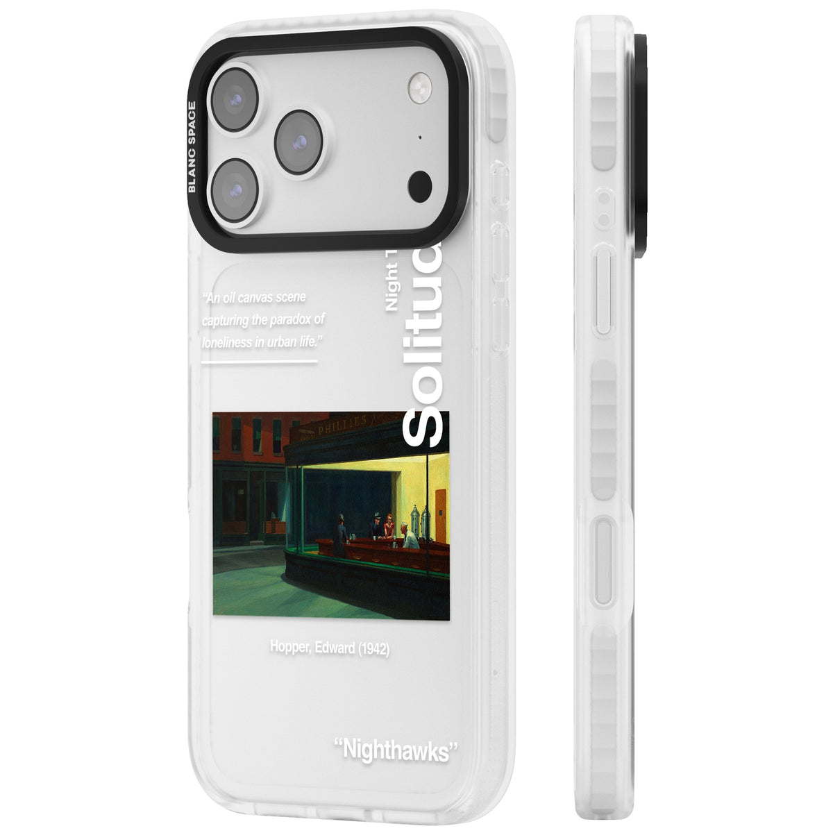 Nighthawks iPhone 17 Pro Max Impact Clear Phone Case side