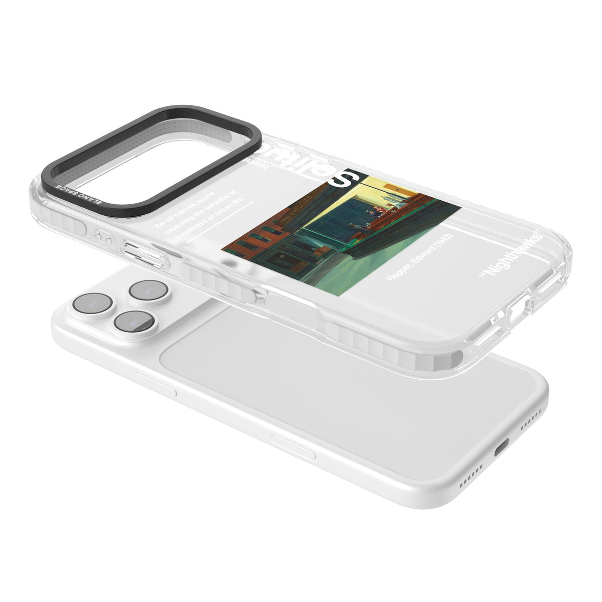 Nighthawks iPhone 17 Pro Max Impact Clear Phone Case angled