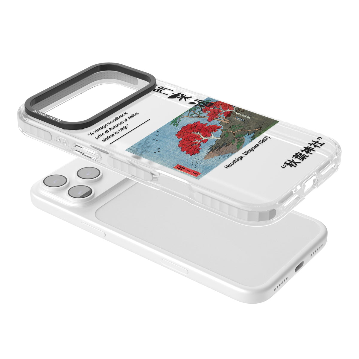 Akiba Shrine In Ukiji iPhone 17 Pro Max Impact Clear Phone Case angled