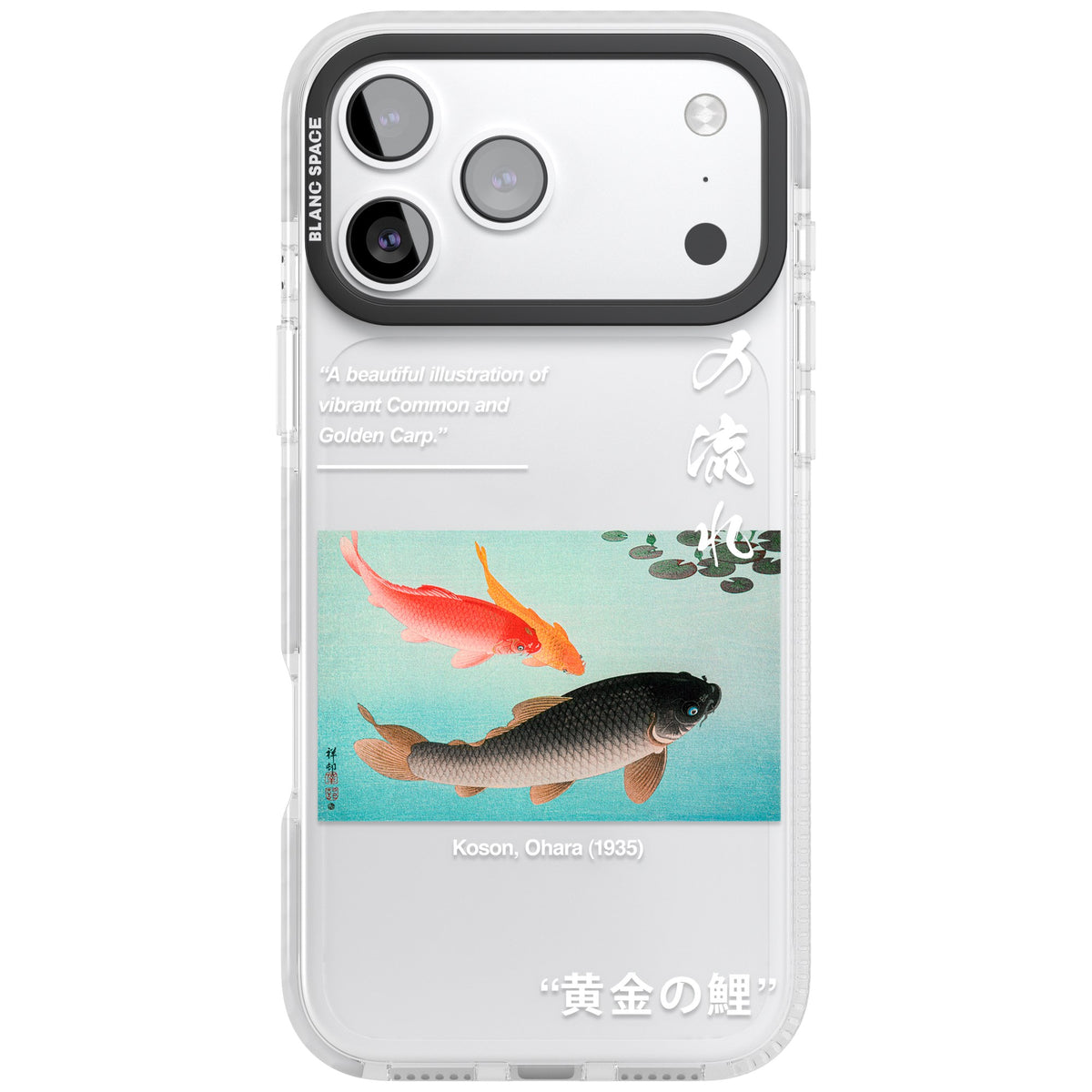 Golden Carp iPhone 17 Pro Max Impact Clear Phone Case front