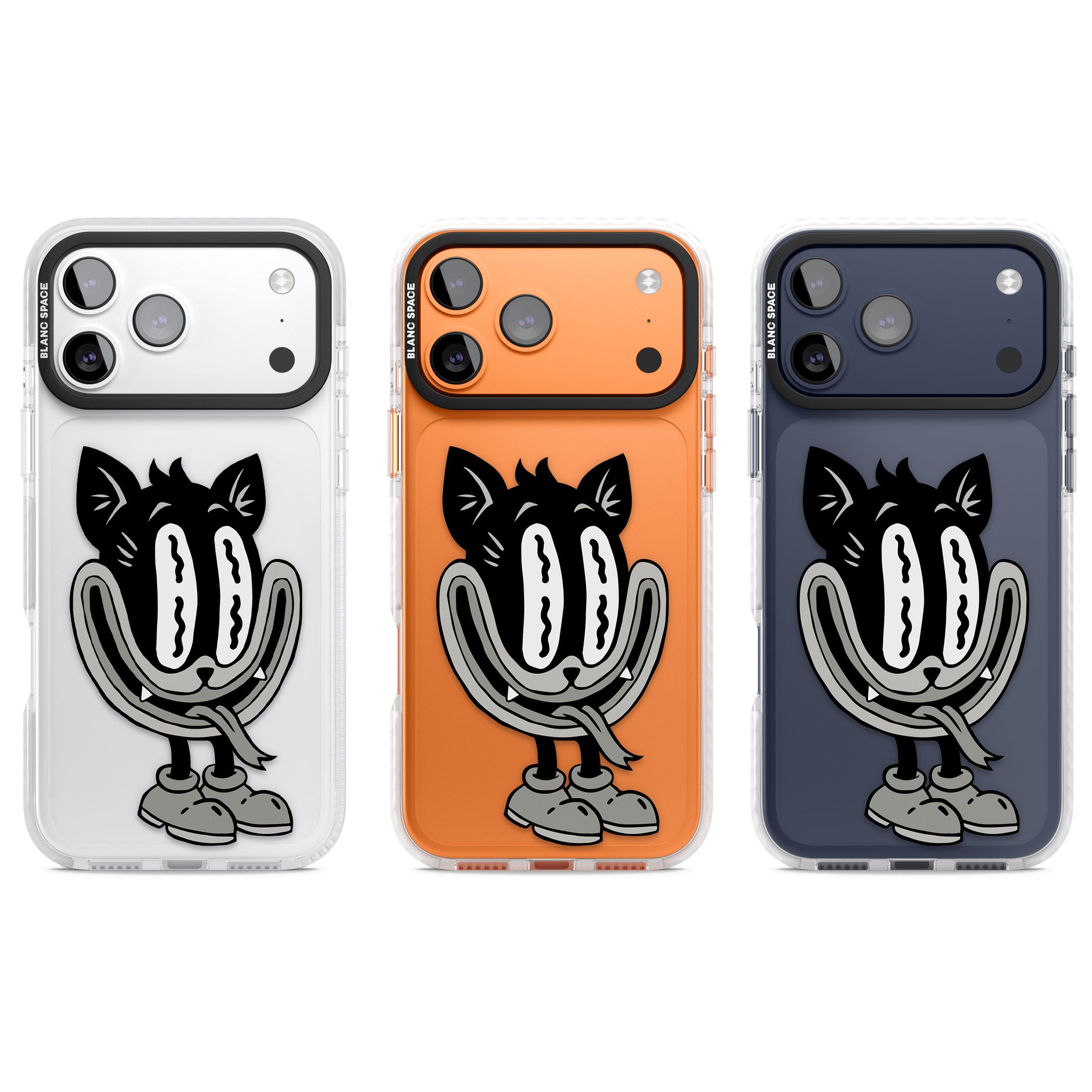 Faded Feline iPhone 17 Pro Impact Clear Phone Case APT Impact Protection