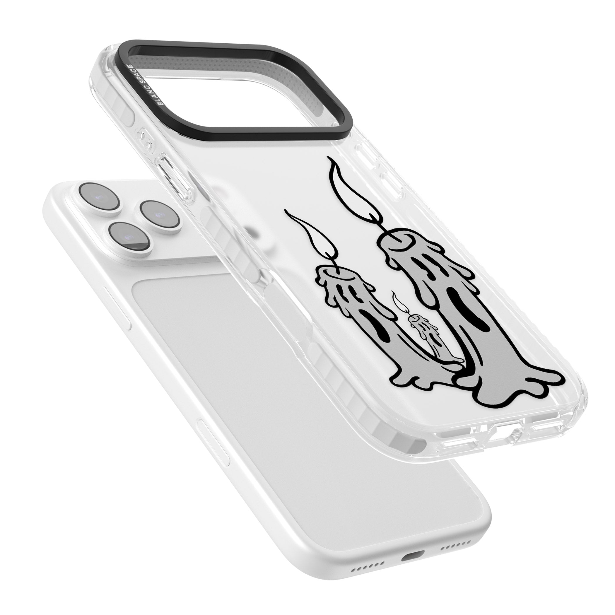 Candle Lit iPhone 17 Pro Impact Clear Phone Case Colours