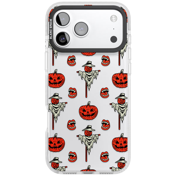 Retro Red Pumpkins & Scarecrows