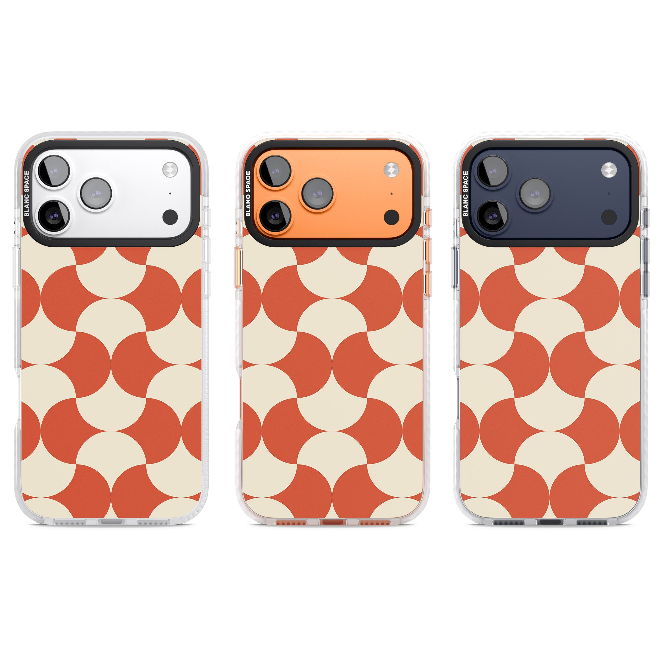 Abstract Retro Shapes iPhone 17 Pro Impact Clear Phone Case APT Impact Protection