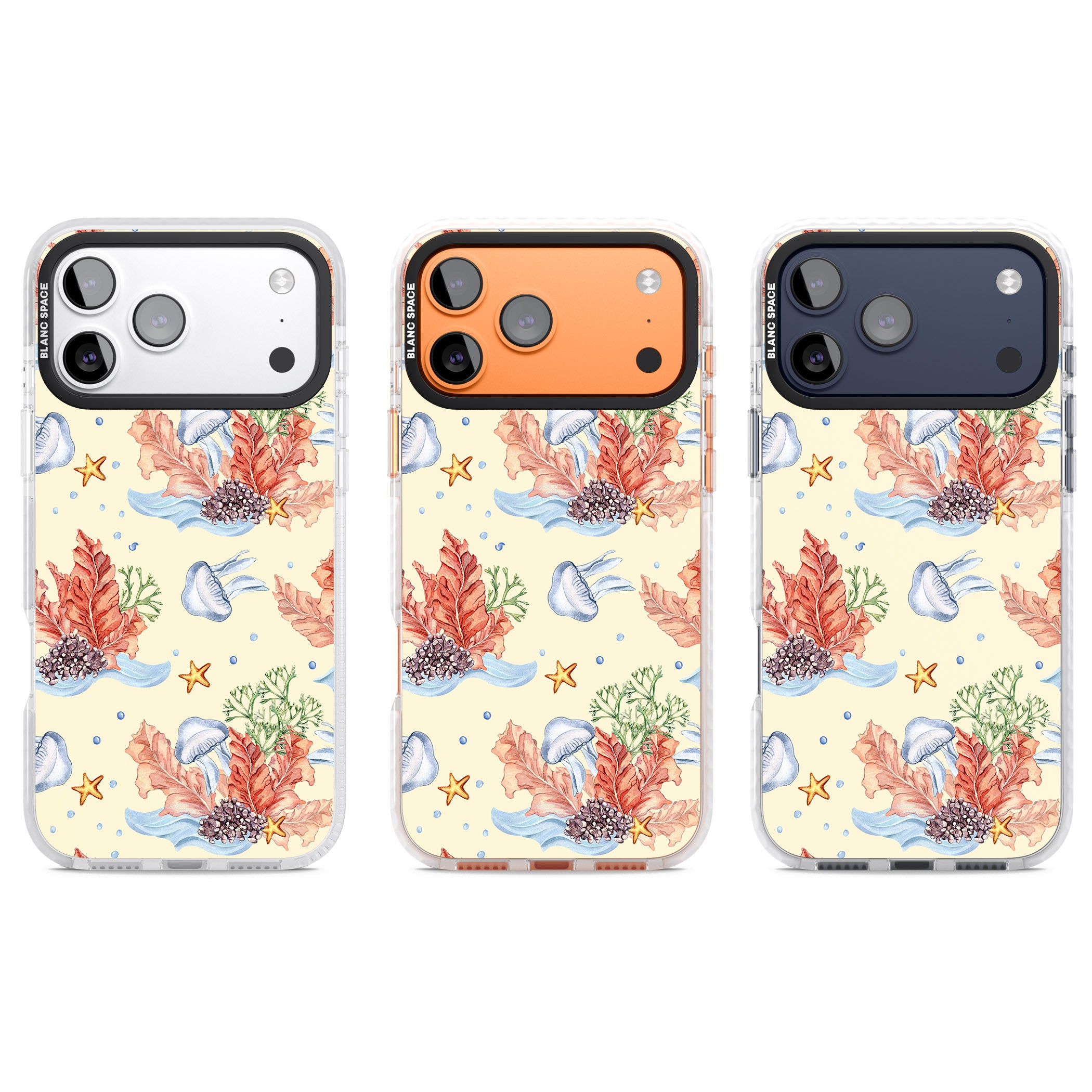 Coral Reef iPhone 17 Pro Impact Clear Phone Case APT Impact Protection