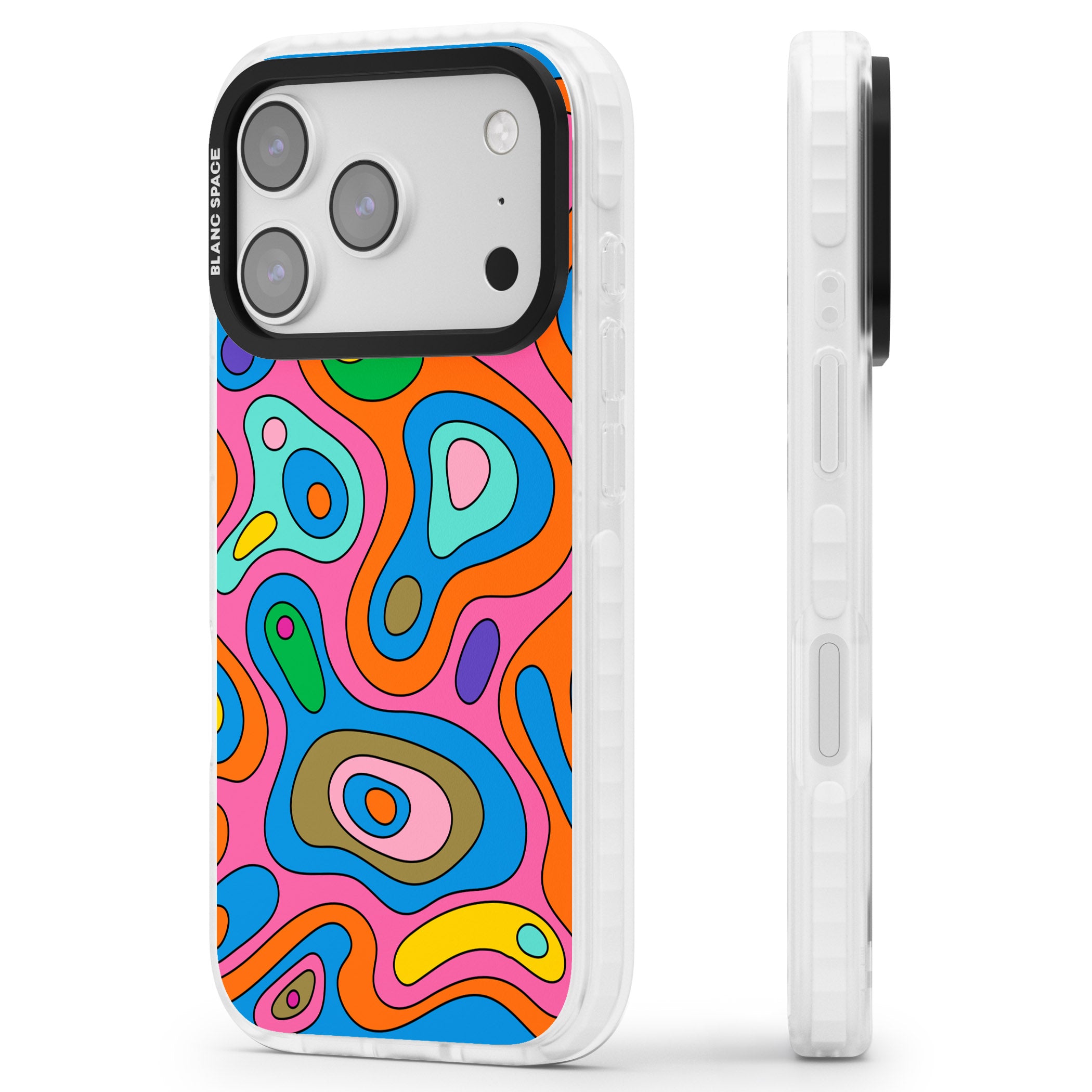 Euphoria iPhone 17 Pro Impact Clear Phone Case Side Profile