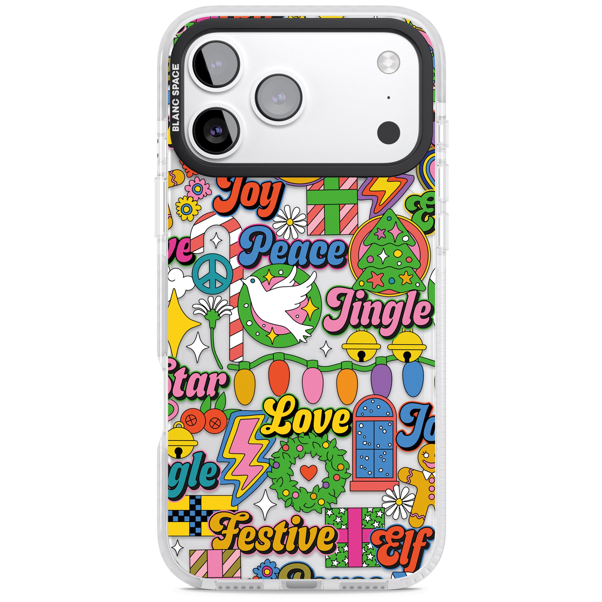 Peace & Festivities iPhone 17 Pro Impact Clear Phone Case