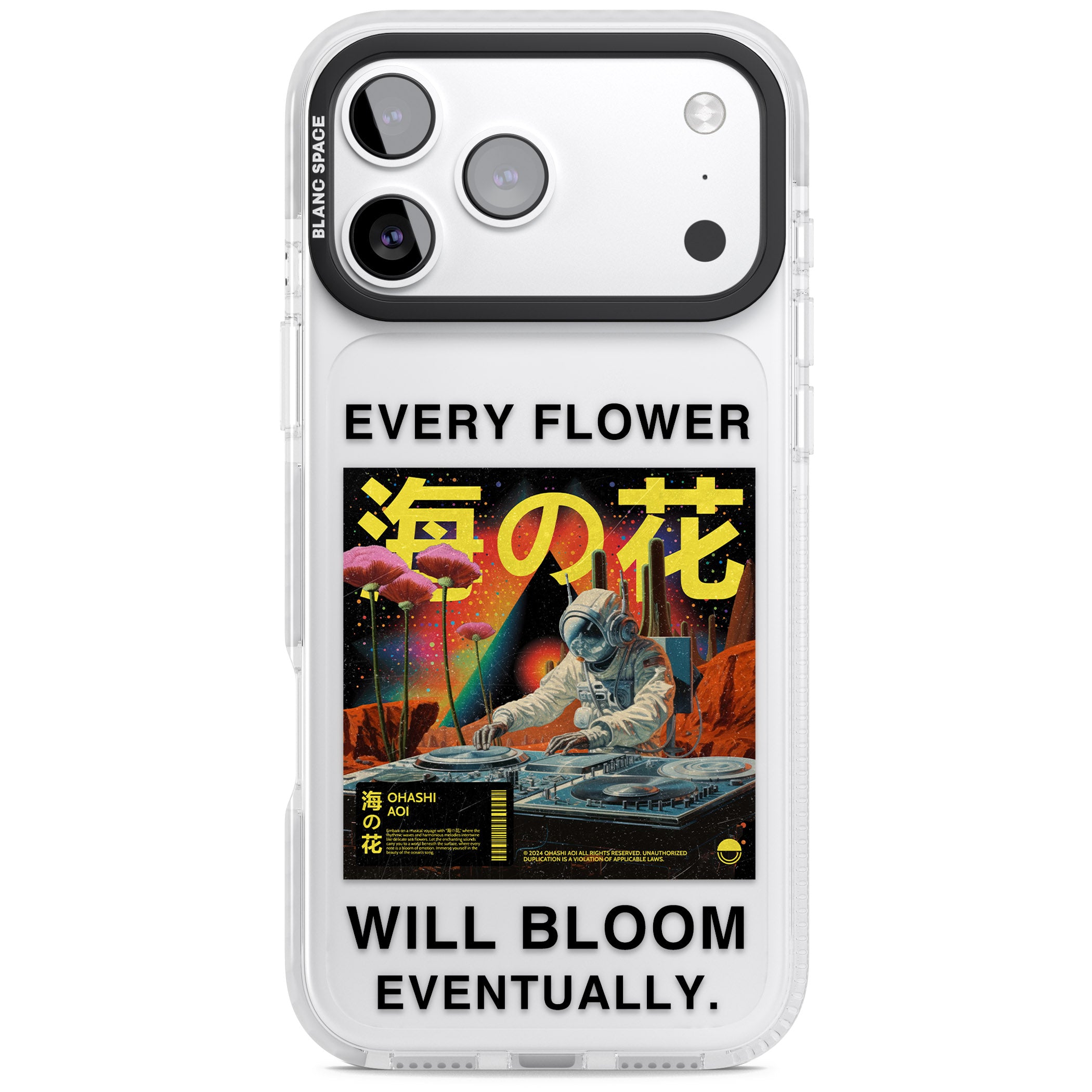 Every Flower Will Bloom Eventually iPhone 17 Pro Impact Clear Phone Case