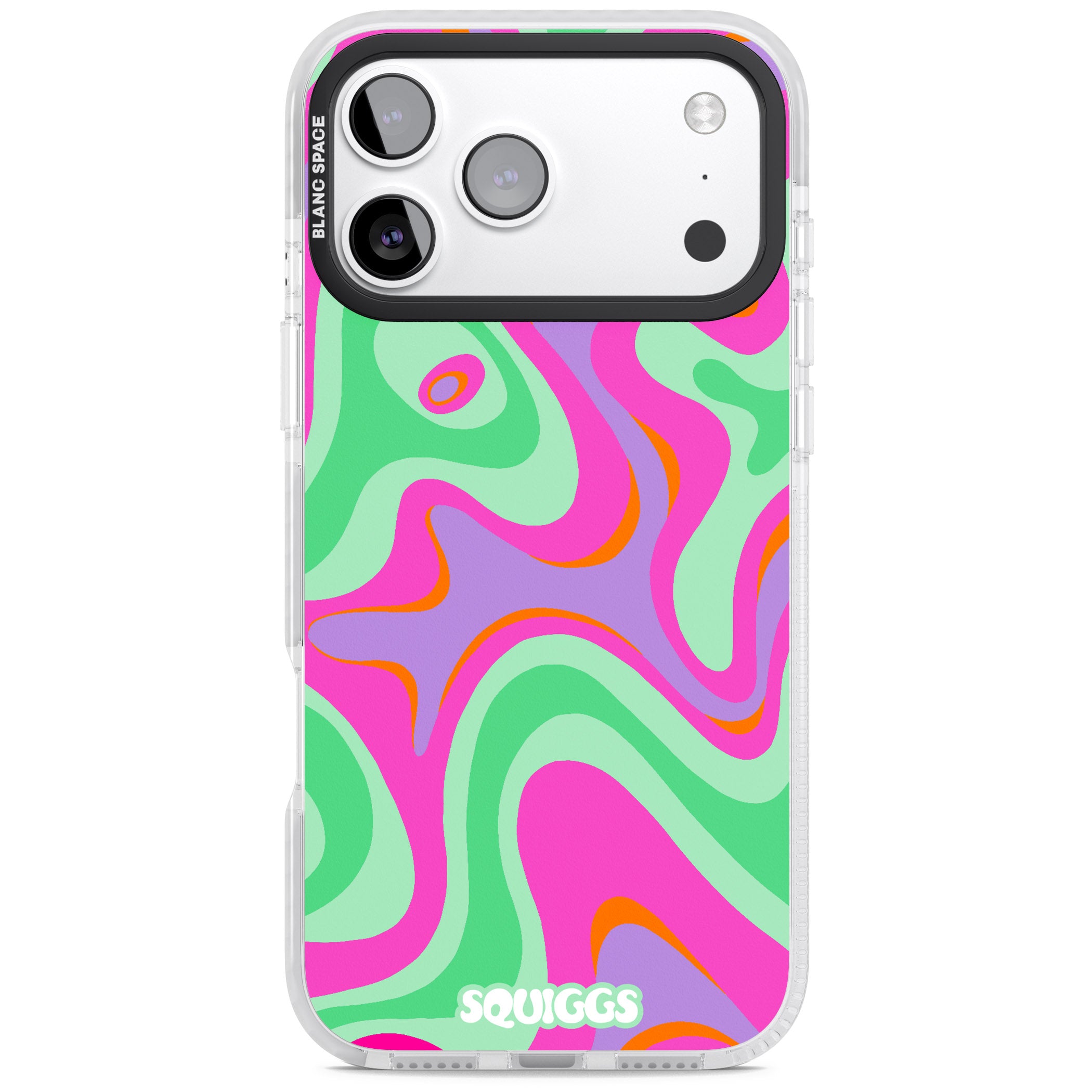 Pink Lava iPhone 17 Pro Impact Clear Phone Case