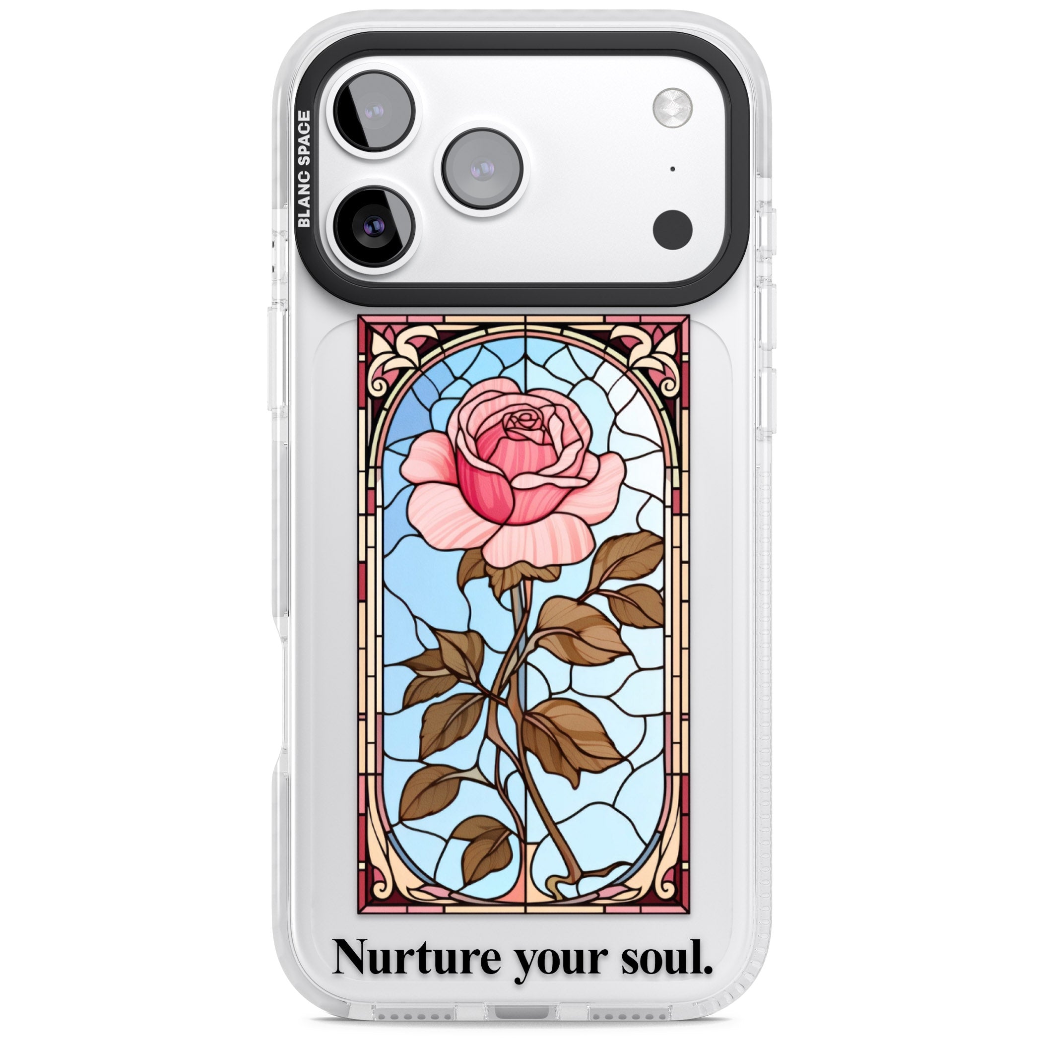 Nurture Your Soul iPhone 17 Pro Impact Clear Phone Case