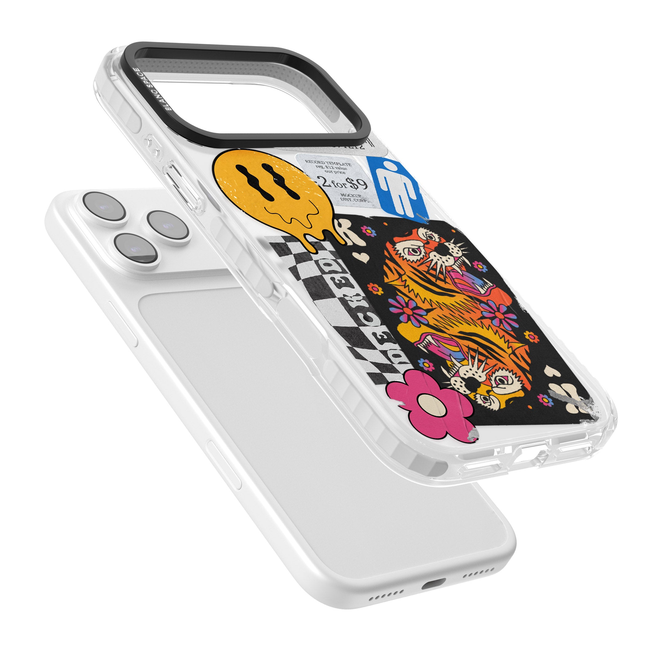 Electric Vibes iPhone 17 Pro Impact Clear Phone Case Colours