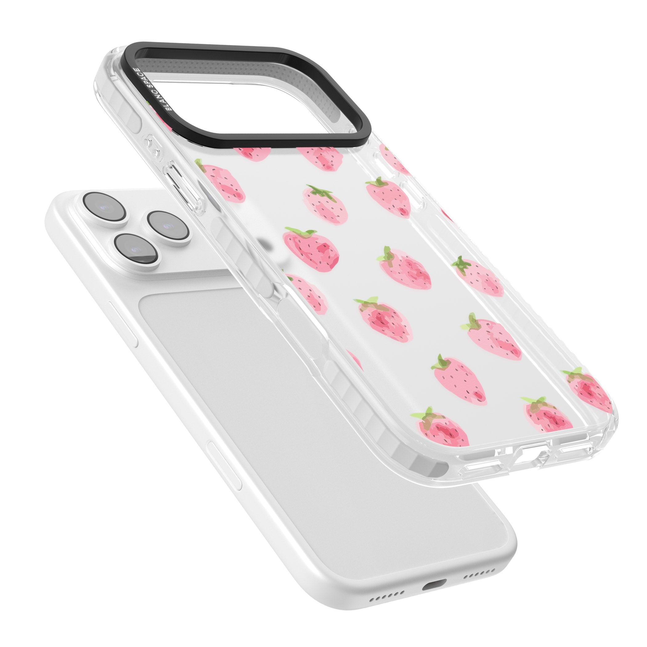 Classic Strawberry iPhone 17 Pro Impact Clear Phone Case Colours