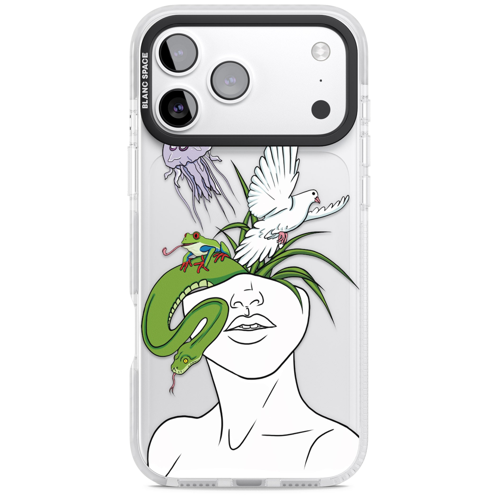 Wild Thoughts iPhone 17 Pro Impact Clear Phone Case