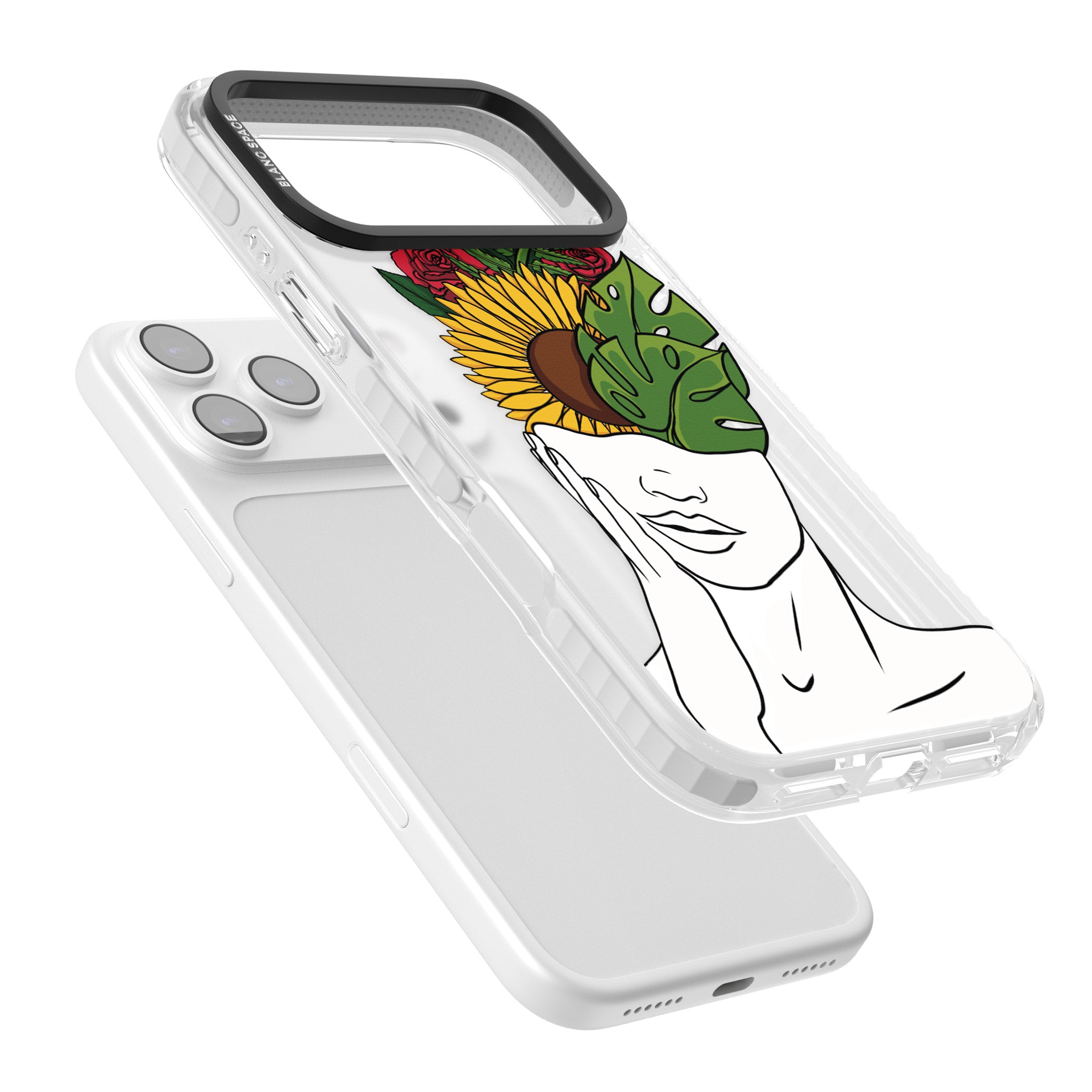 Let The Mind Flourish iPhone 17 Pro Impact Clear Phone Case Colours