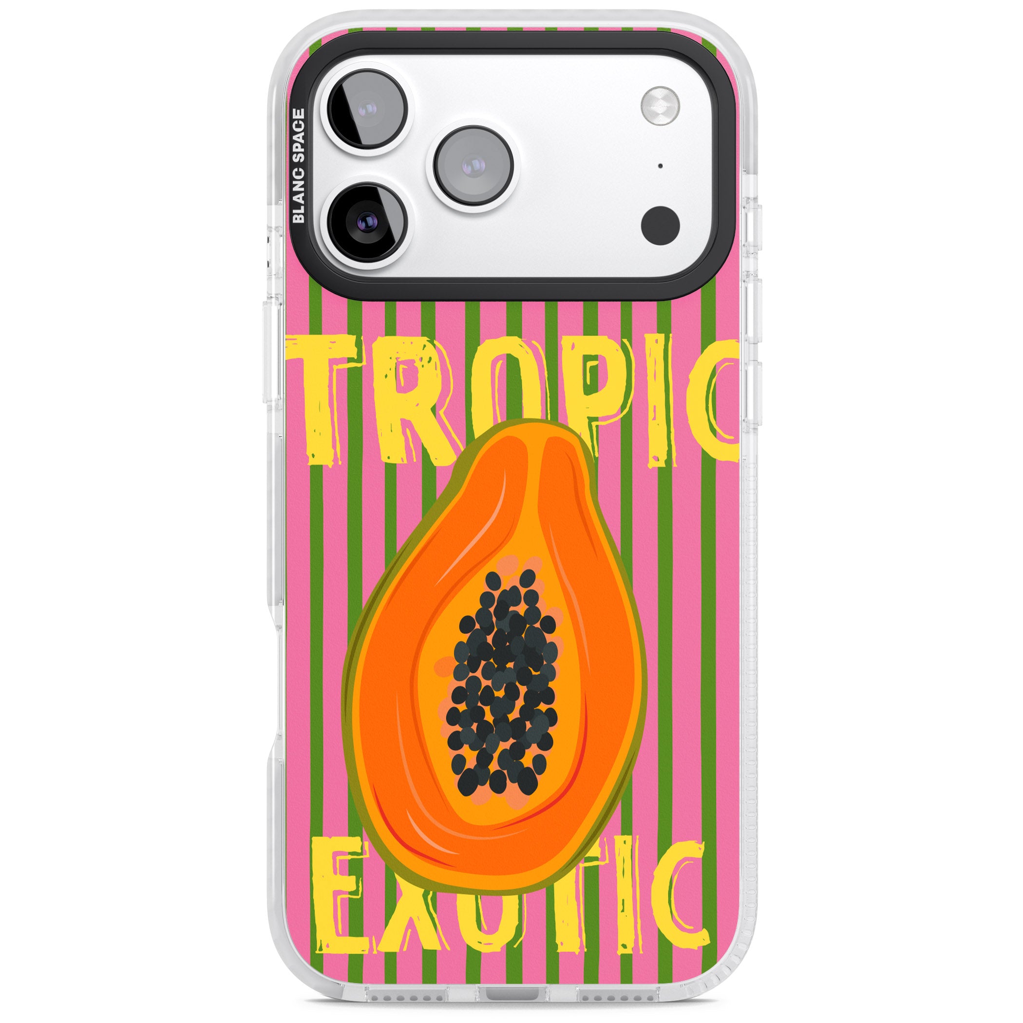 Tropic Exotic iPhone 17 Pro Impact Clear Phone Case