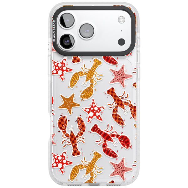 Lobster & Starfish Coastal Pattern