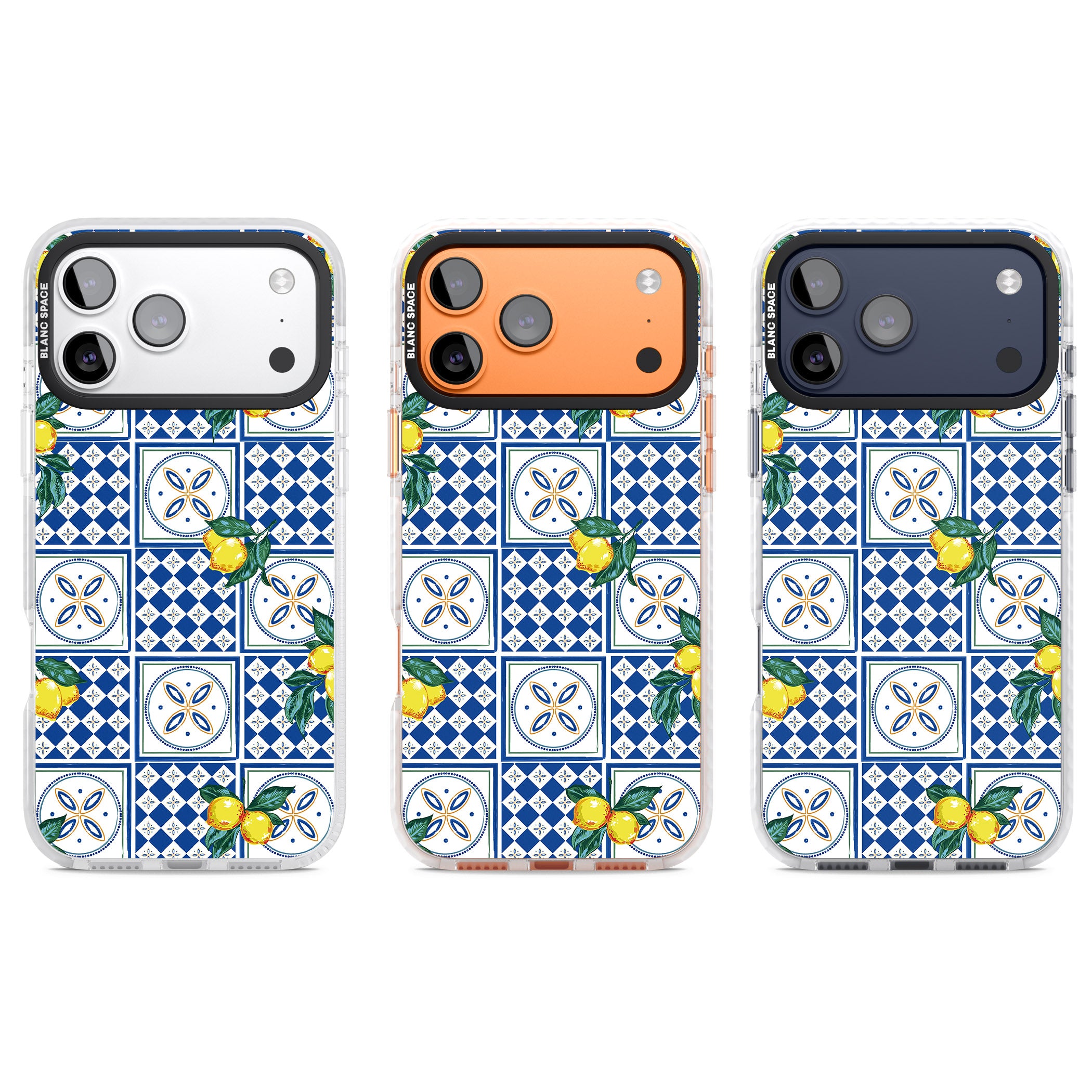 Lemon Tiles iPhone 17 Pro Impact Clear Phone Case APT Impact Protection