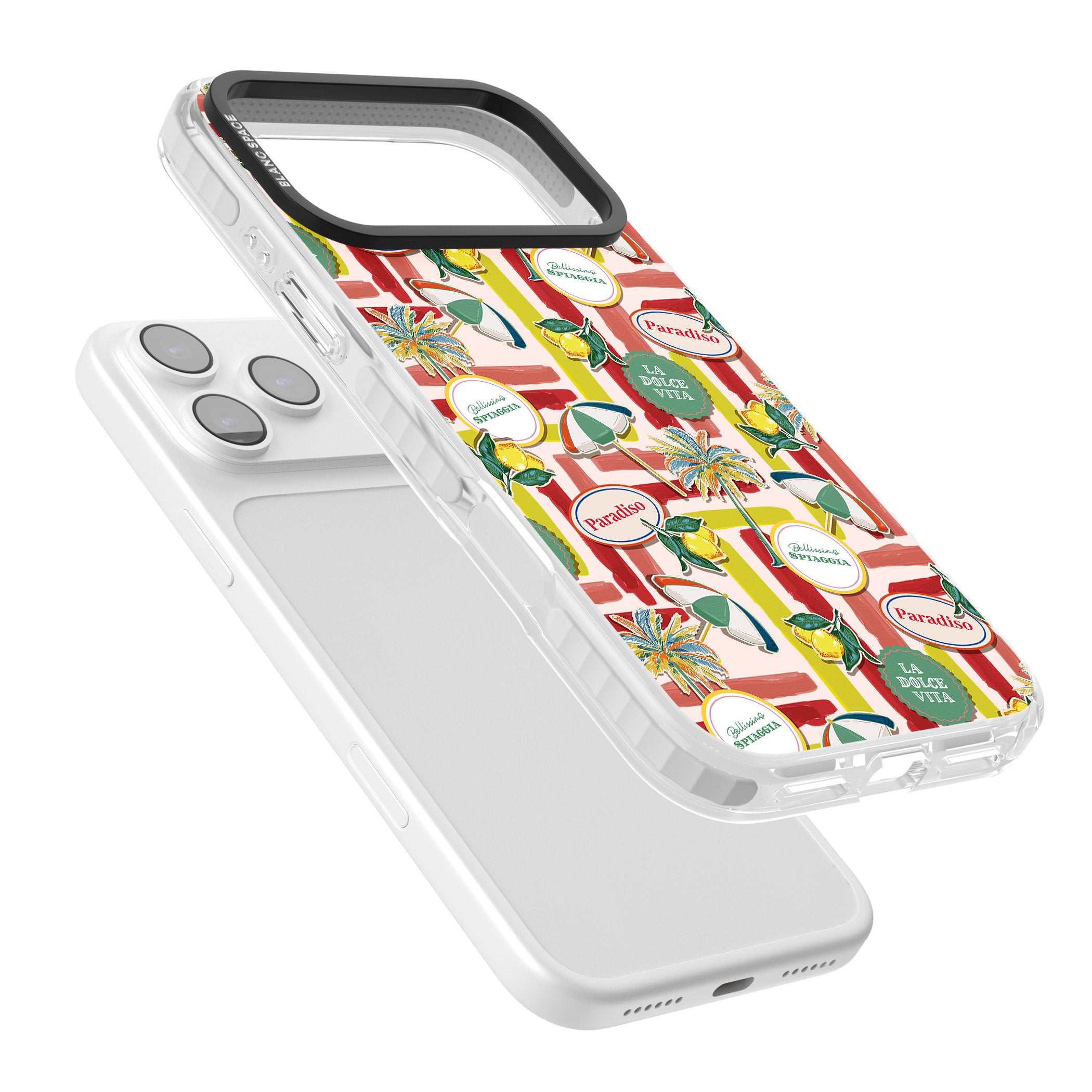 Paradiso Vibes iPhone 17 Pro Impact Clear Phone Case Colours