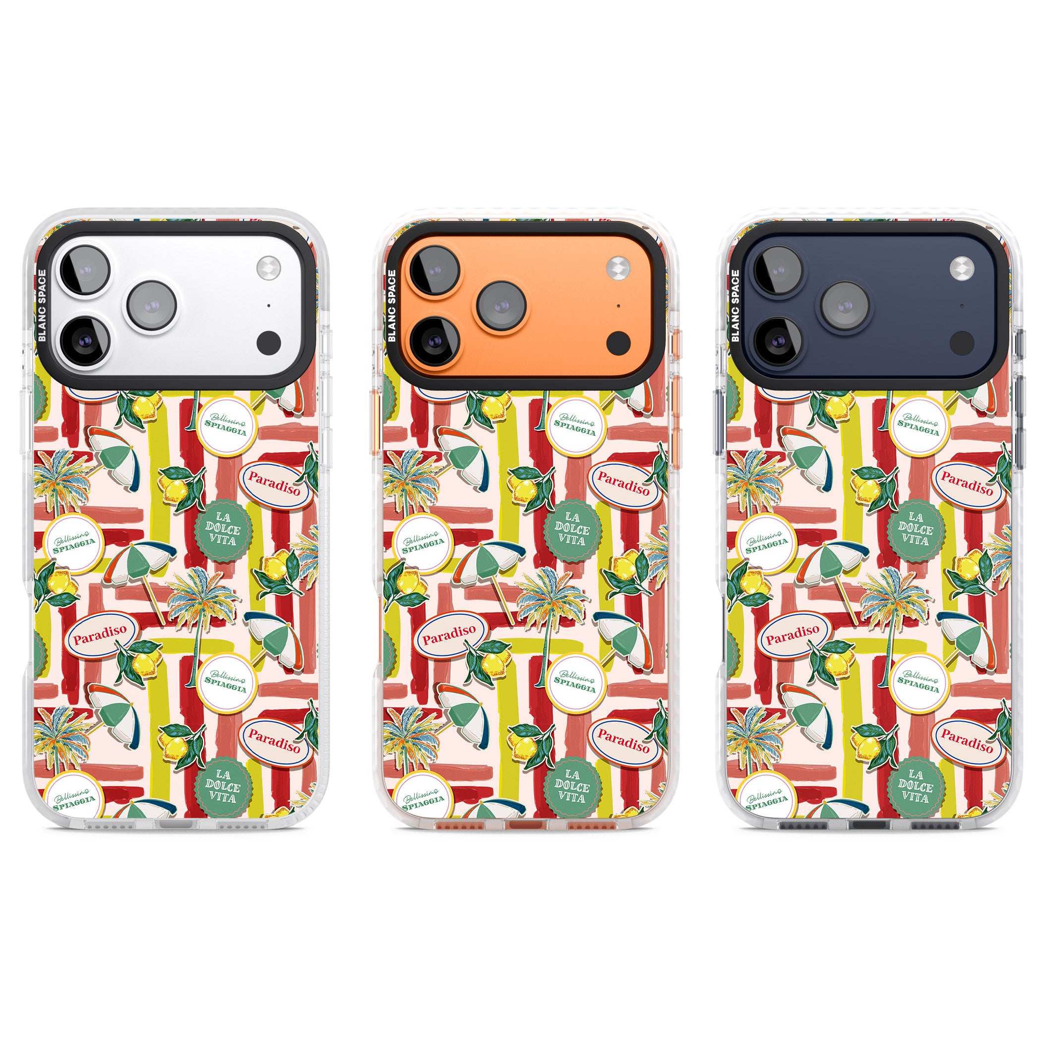 Paradiso Vibes iPhone 17 Pro Impact Clear Phone Case APT Impact Protection