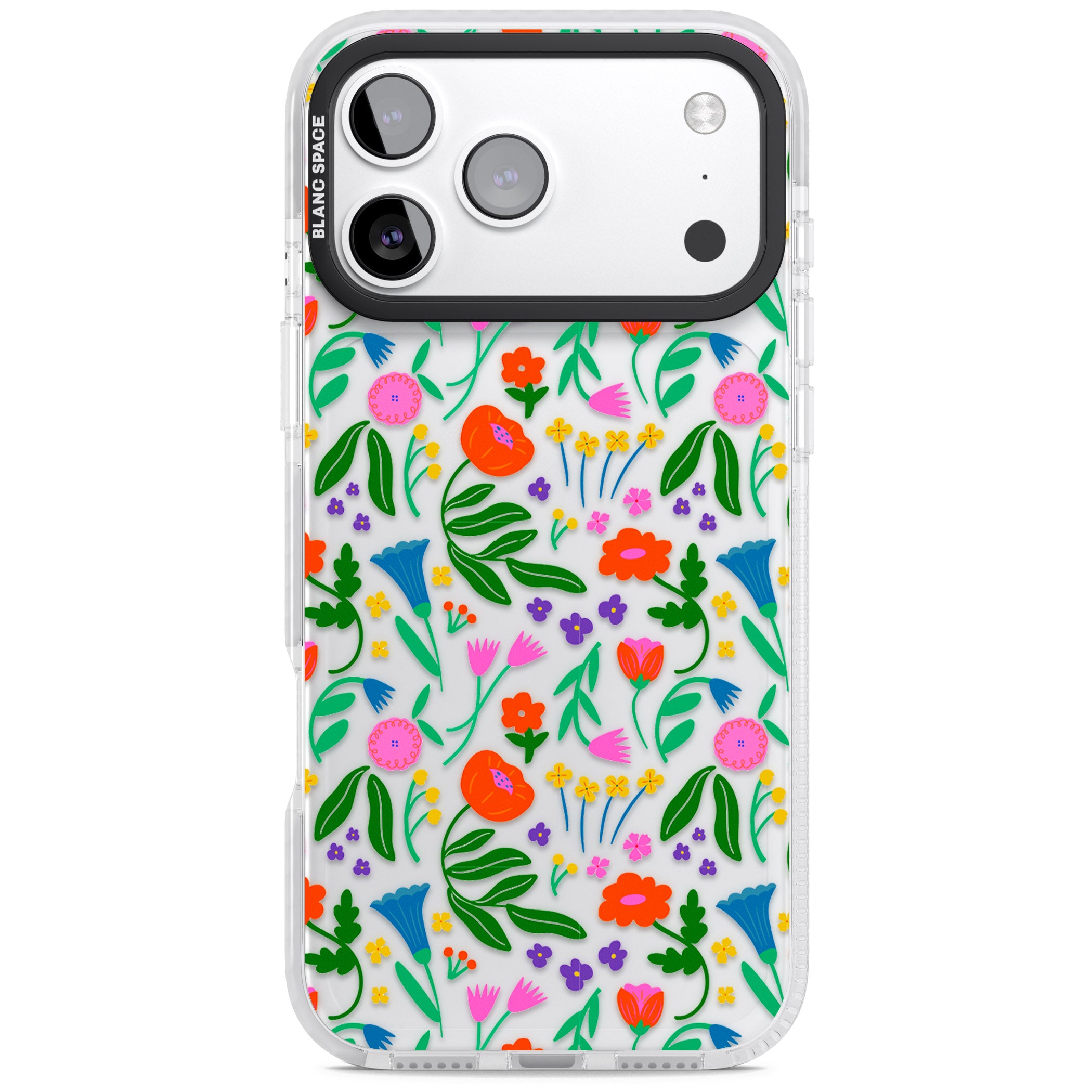 Summer Floral Fiesta iPhone 17 Pro Impact Clear Phone Case