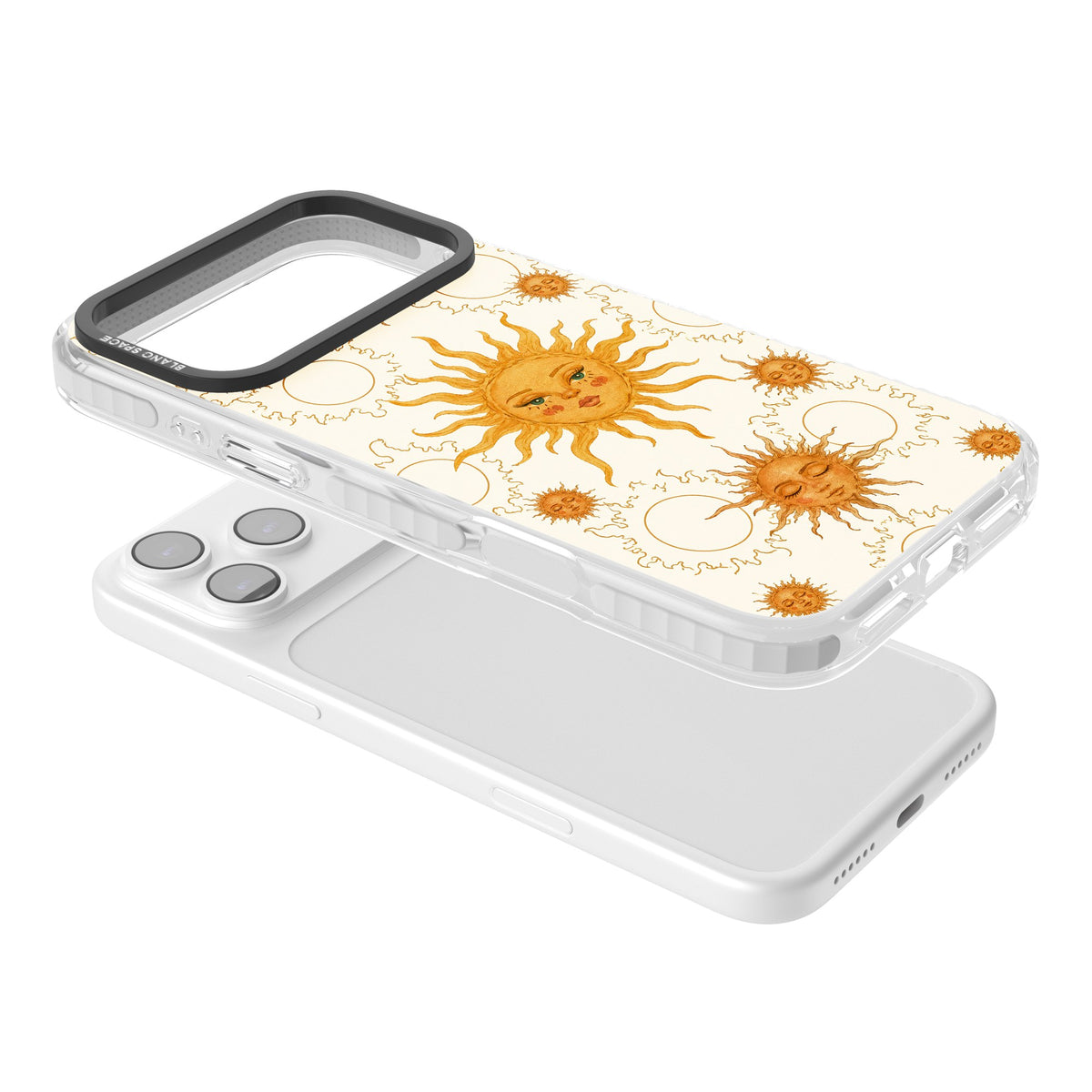 Solstice Muse iPhone 17 Pro Max Impact Clear Phone Case angled