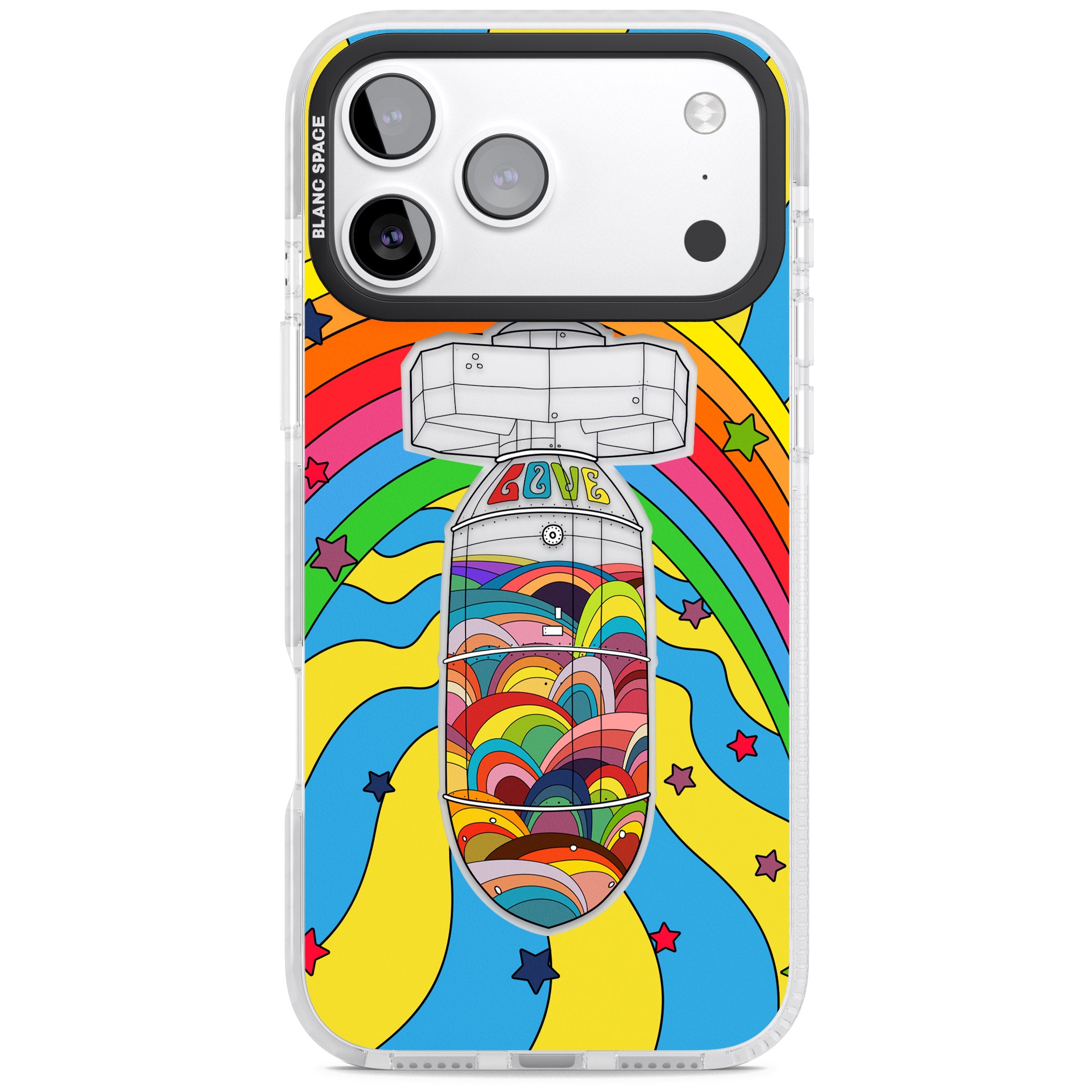 Love Bomb iPhone 17 Pro Impact Clear Phone Case