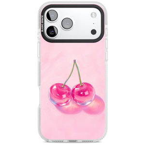 Pink Glass Cherry