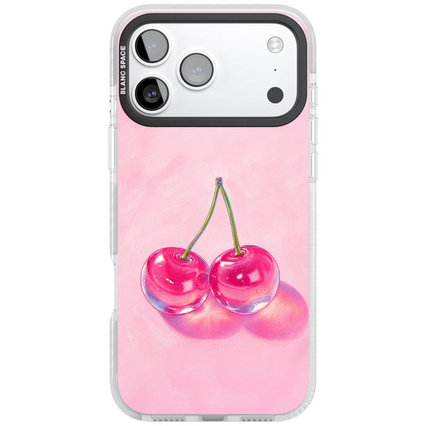 Pink Glass Cherry