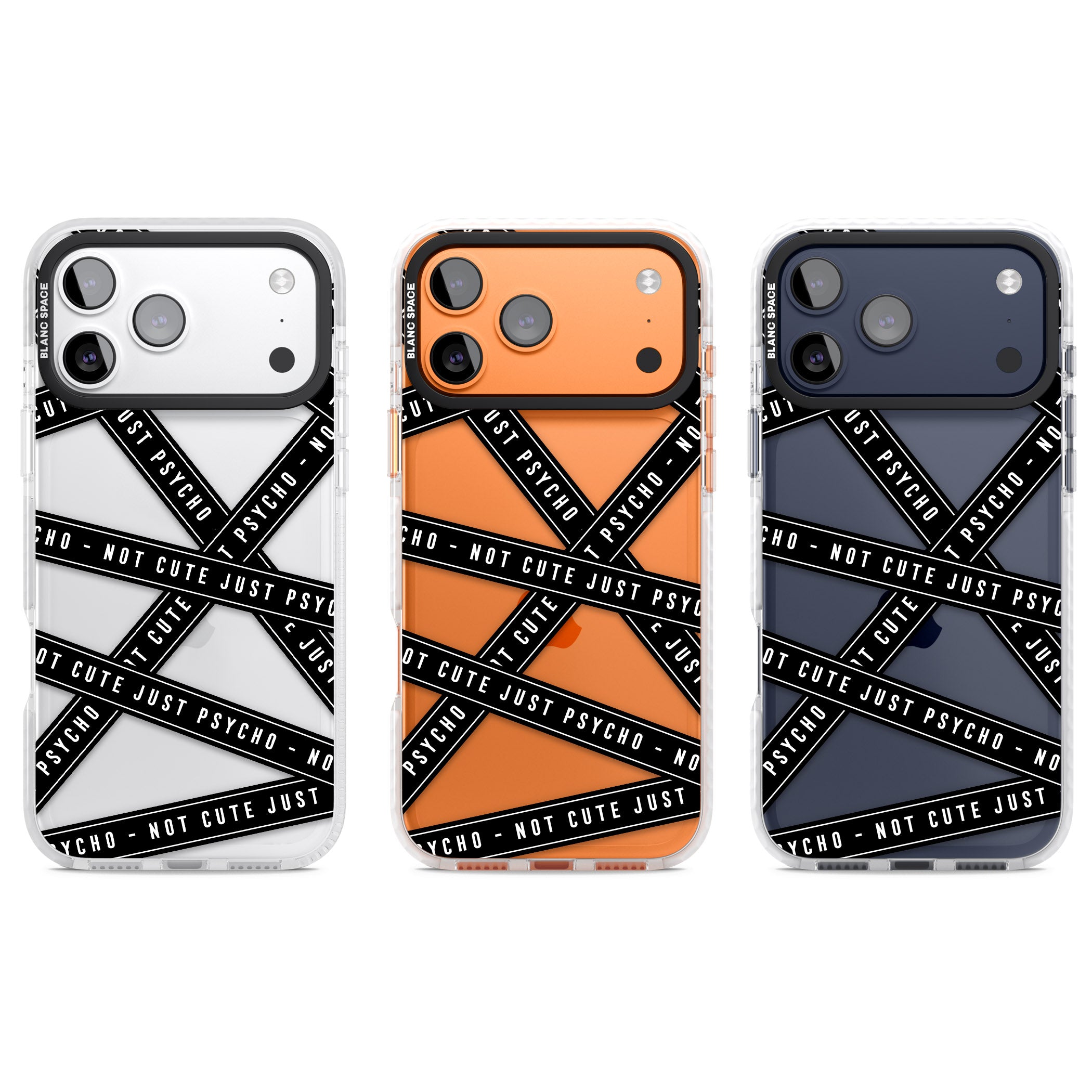 Not Cute Just Psycho iPhone 17 Pro Impact Clear Phone Case APT Impact Protection