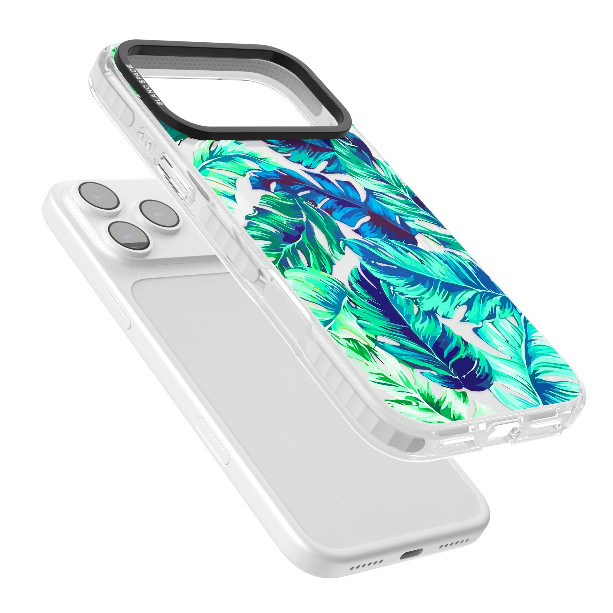 Tropical Palms iPhone 17 Pro Impact Clear Phone Case Colours