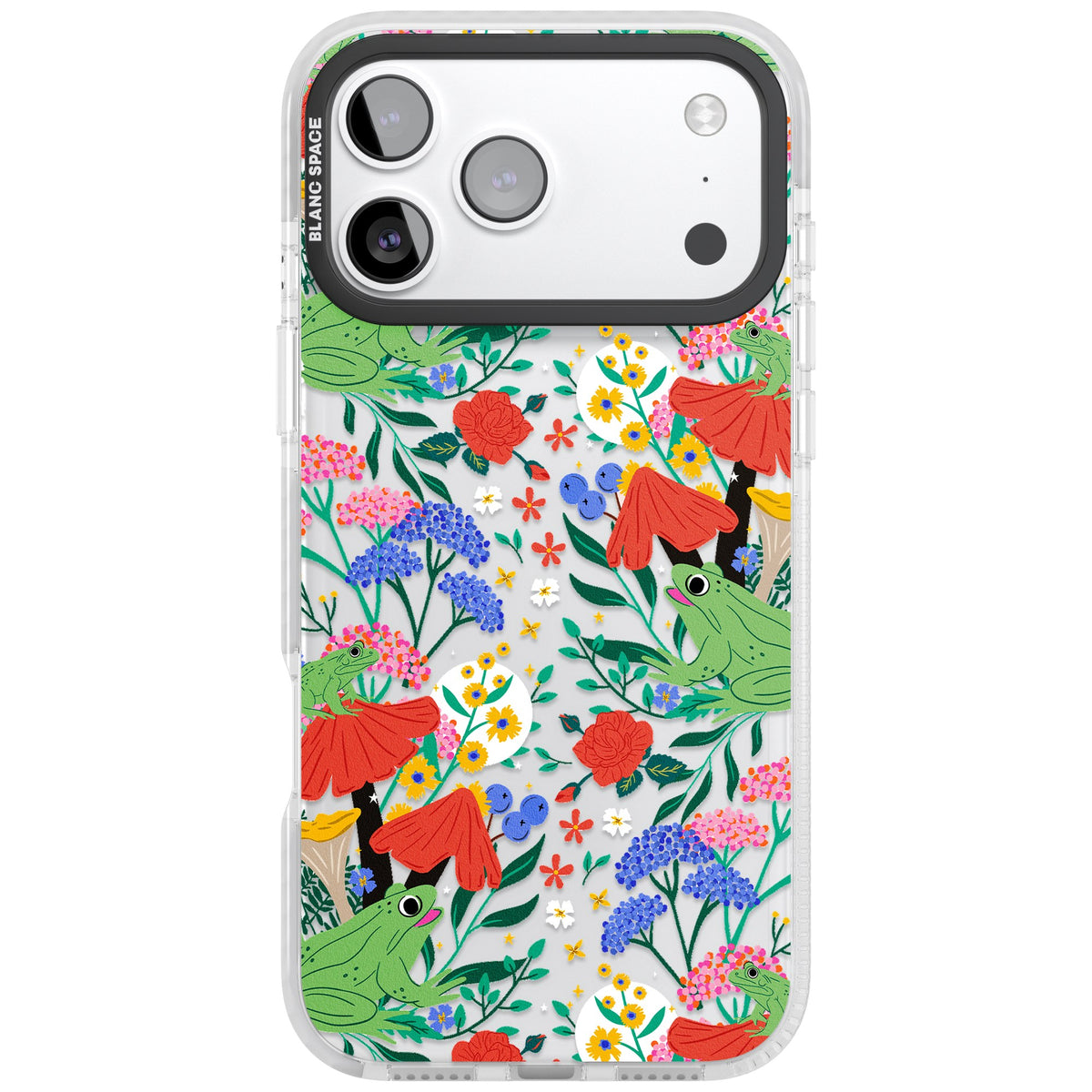 Tropical iPhone 17 Pro Max Impact Clear Phone Case front