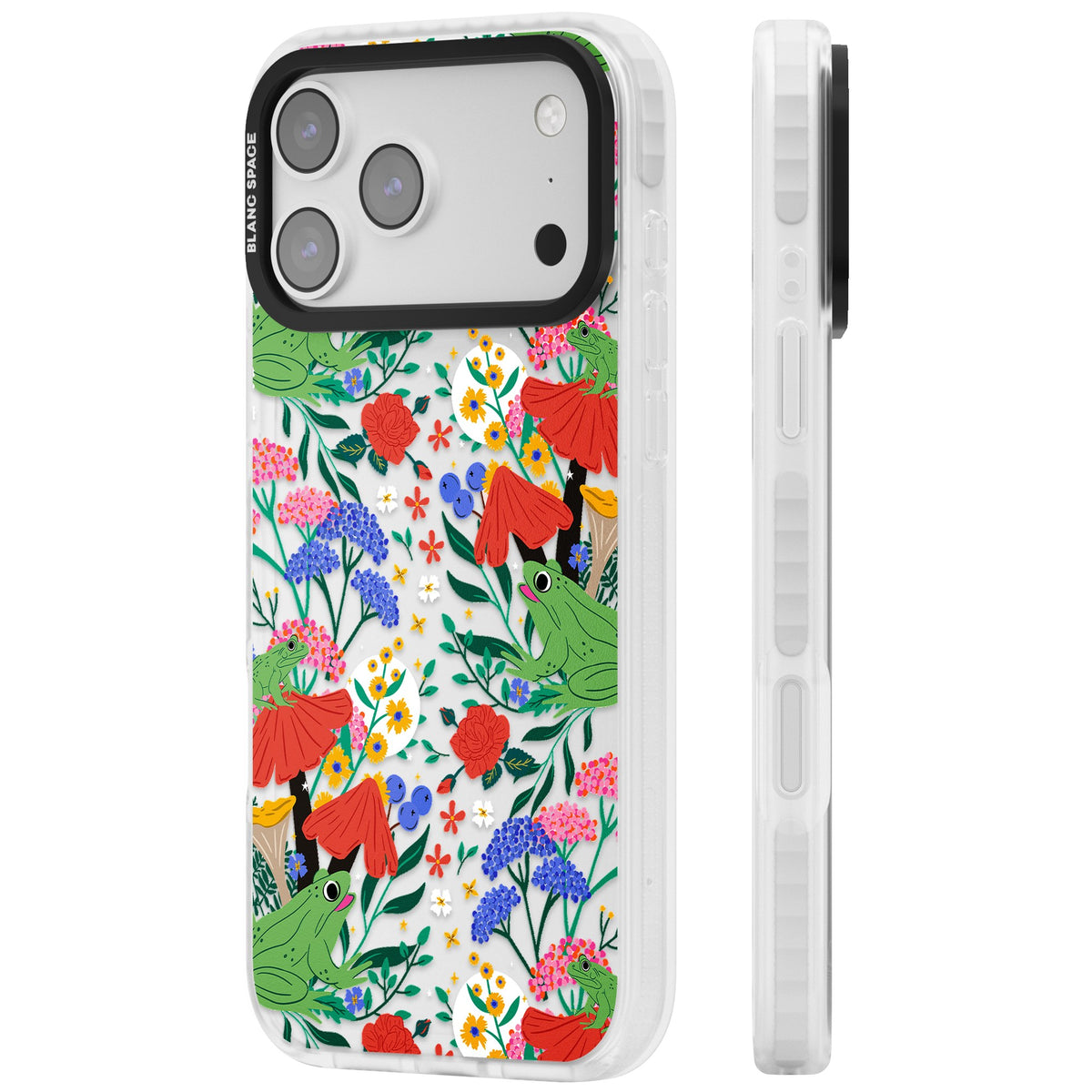 Tropical iPhone 17 Pro Max Impact Clear Phone Case side