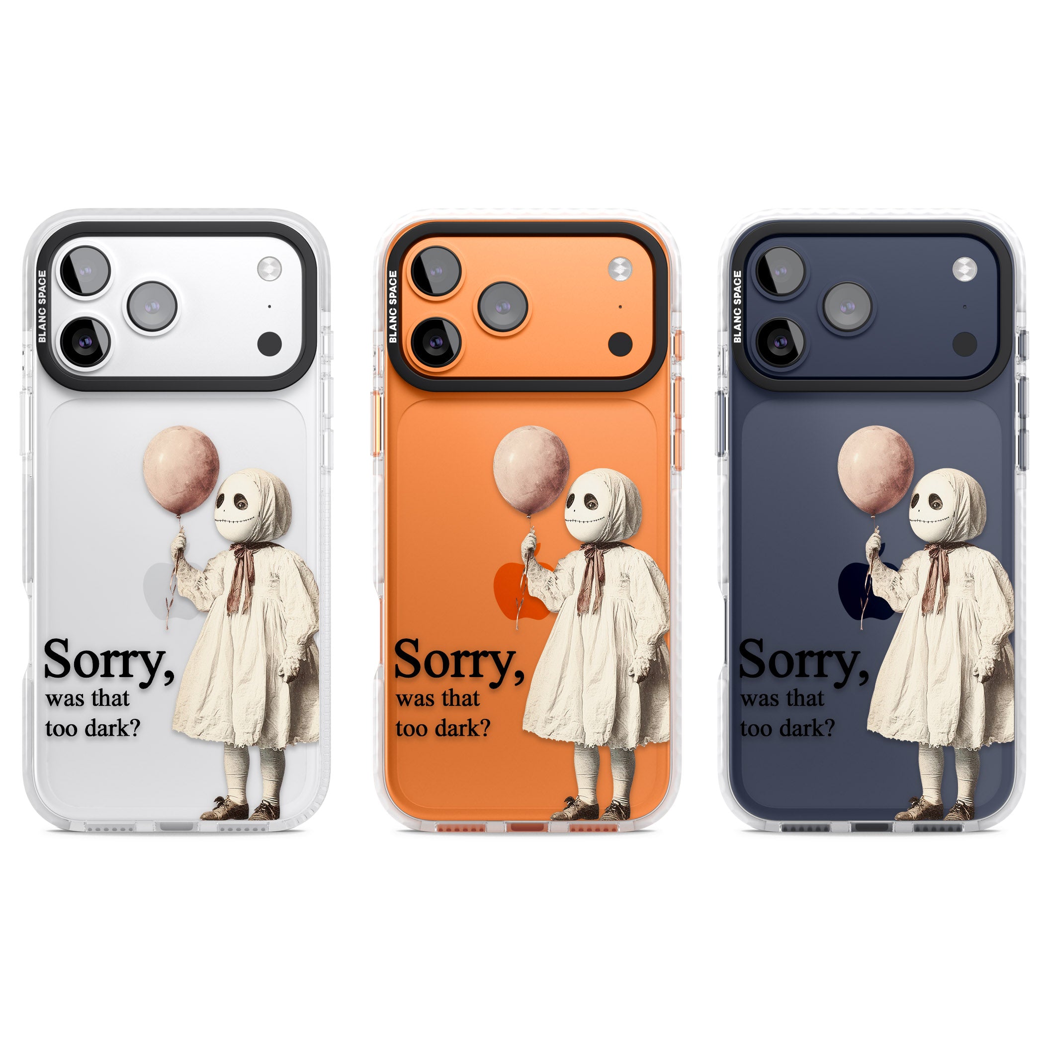 Sorry Was That Too Dark iPhone 17 Pro Impact Clear Phone Case APT Impact Protection