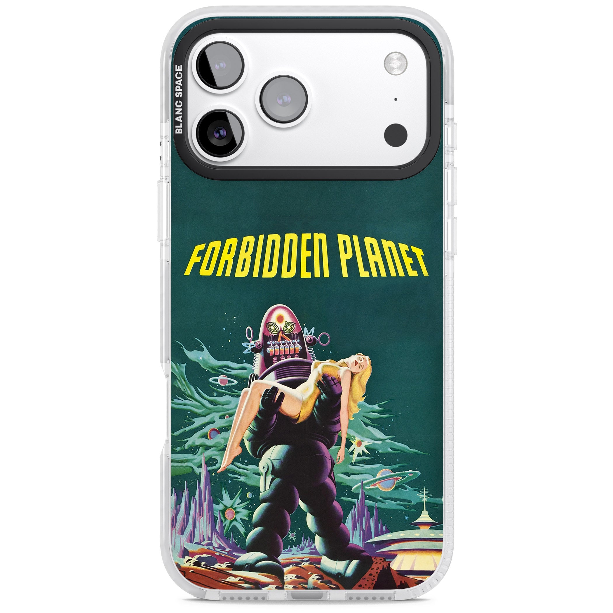 Forbidden Planet Poster iPhone 17 Pro Impact Clear Phone Case
