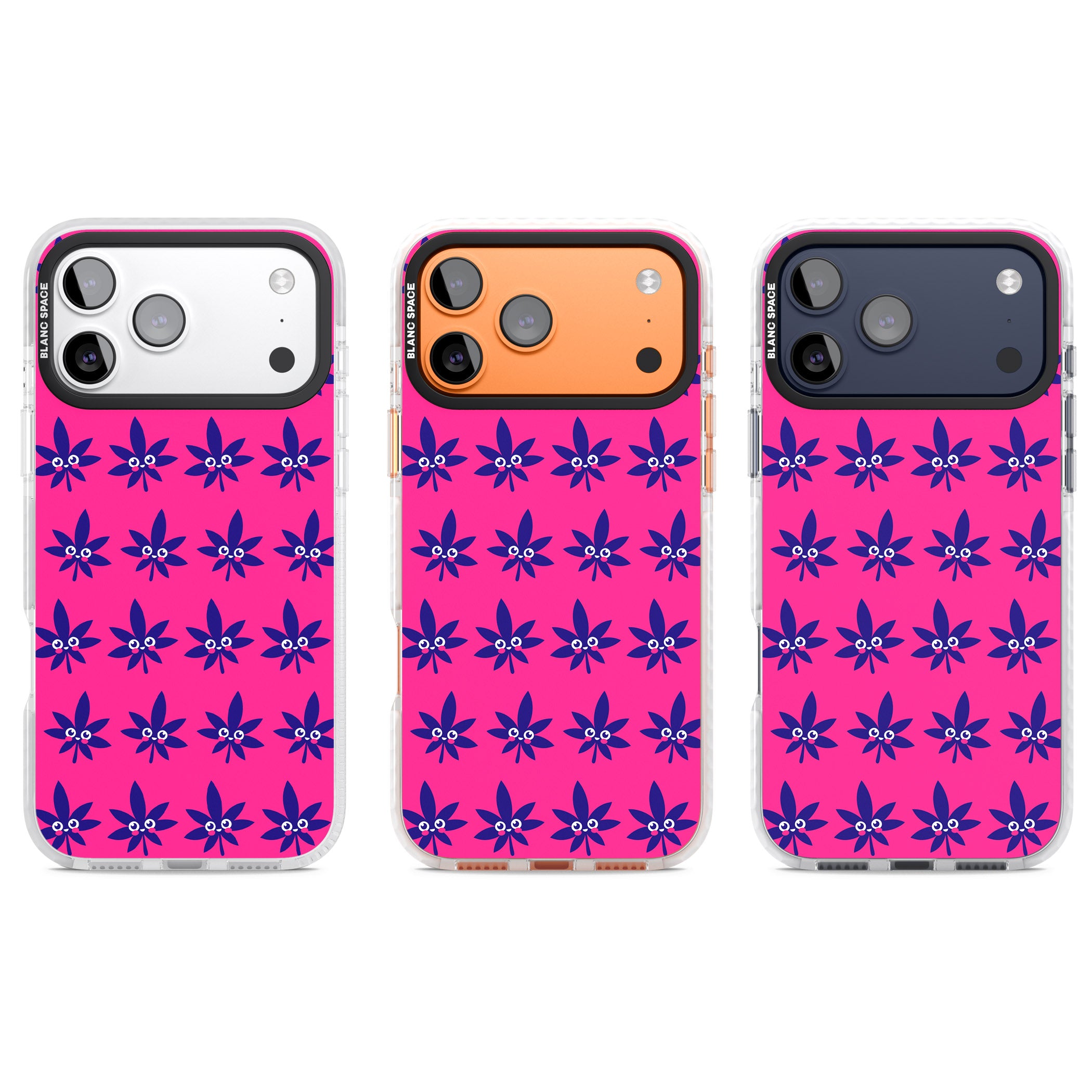 Pink Sativa iPhone 17 Pro Impact Clear Phone Case APT Impact Protection
