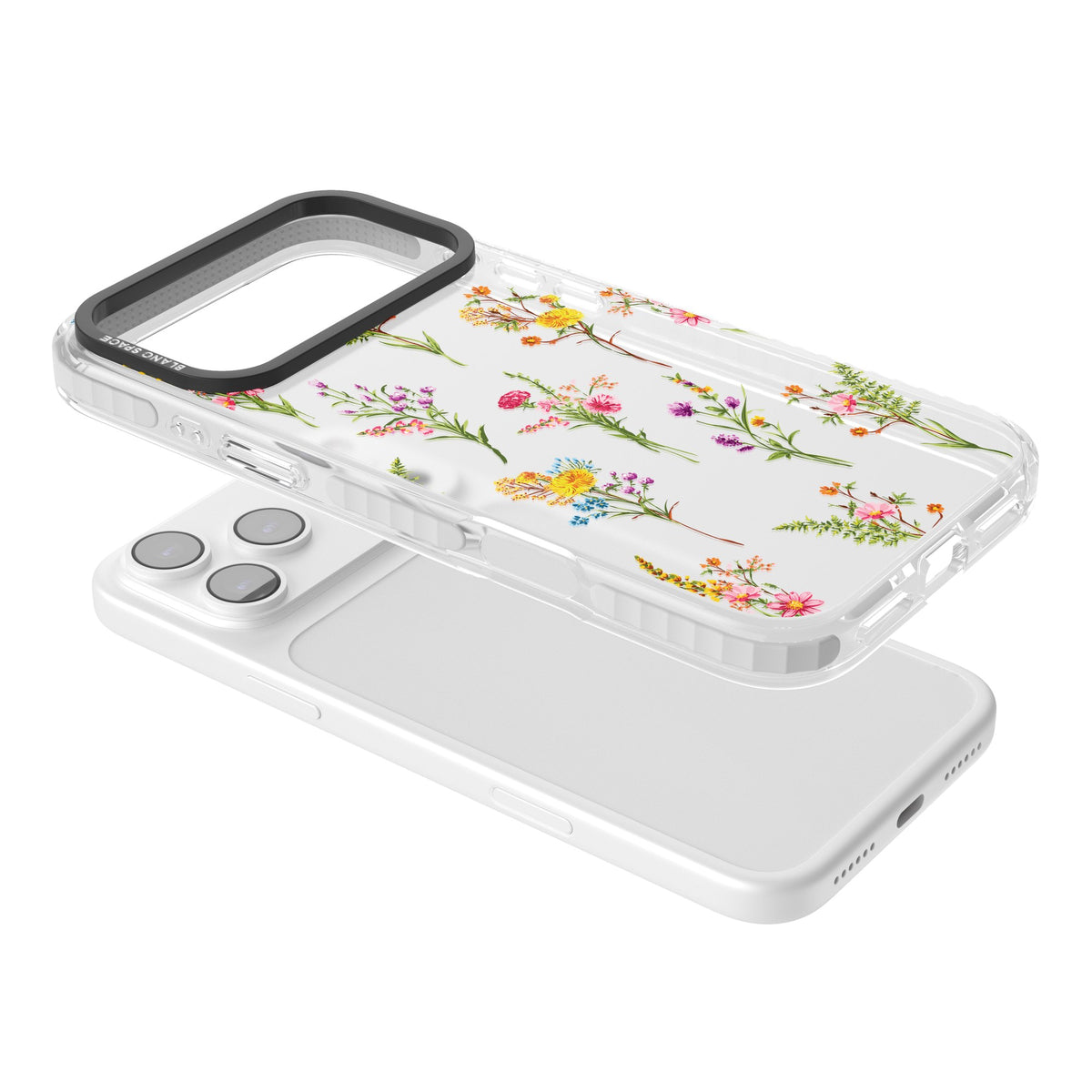 Picked Wildflowers iPhone 17 Pro Max Impact Clear Phone Case angled