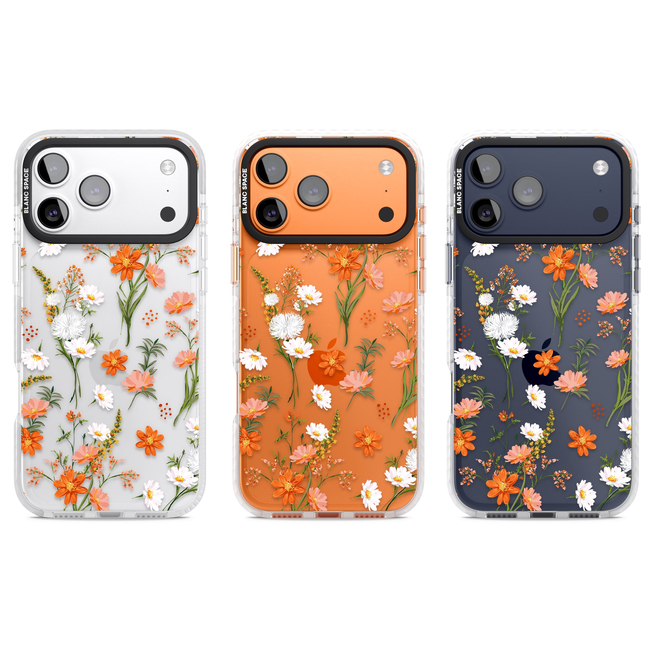 Sunset Wildflowers iPhone 17 Pro Impact Clear Phone Case APT Impact Protection