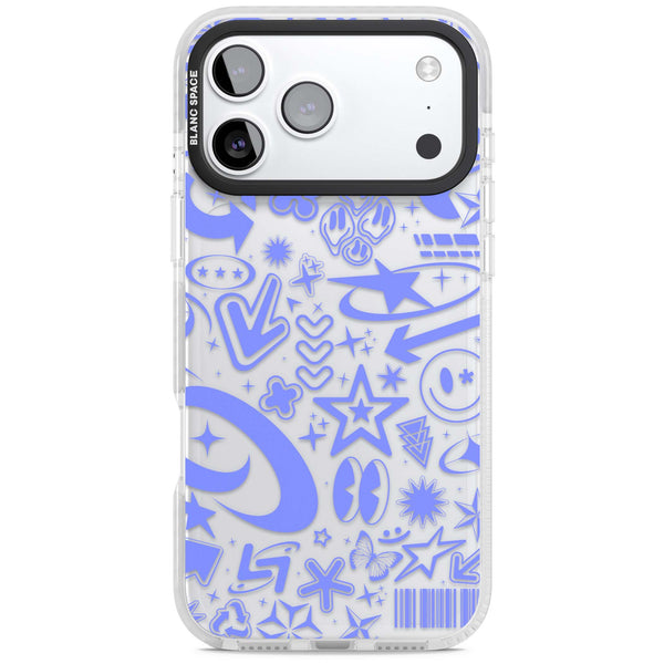 Baby Blue Y2K Pattern