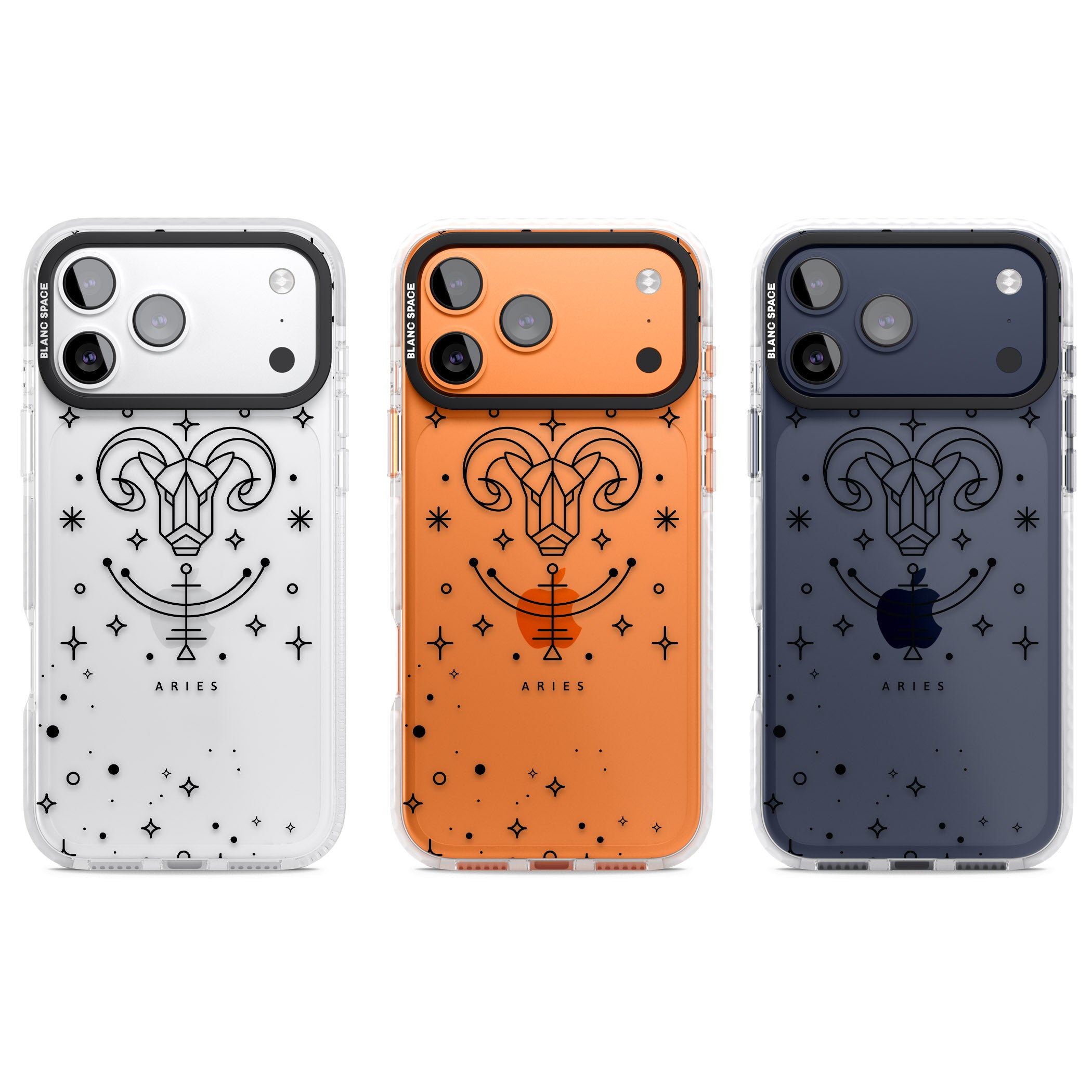 Aries Emblem iPhone 17 Pro Impact Clear Phone Case APT Impact Protection