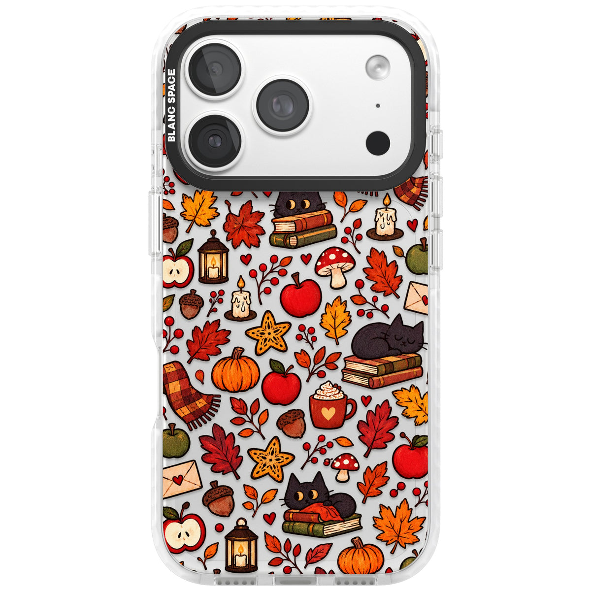 Autumn Mix iPhone 18 Pro Impact Clear Phone Case front