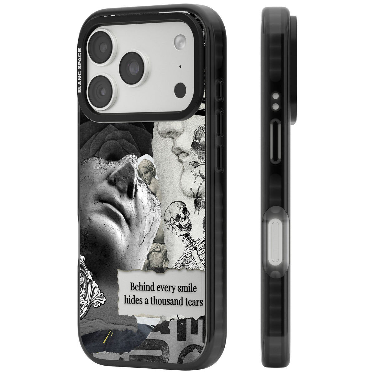 Behind Every Smile iPhone 18 Pro Impact Black Phone Case side