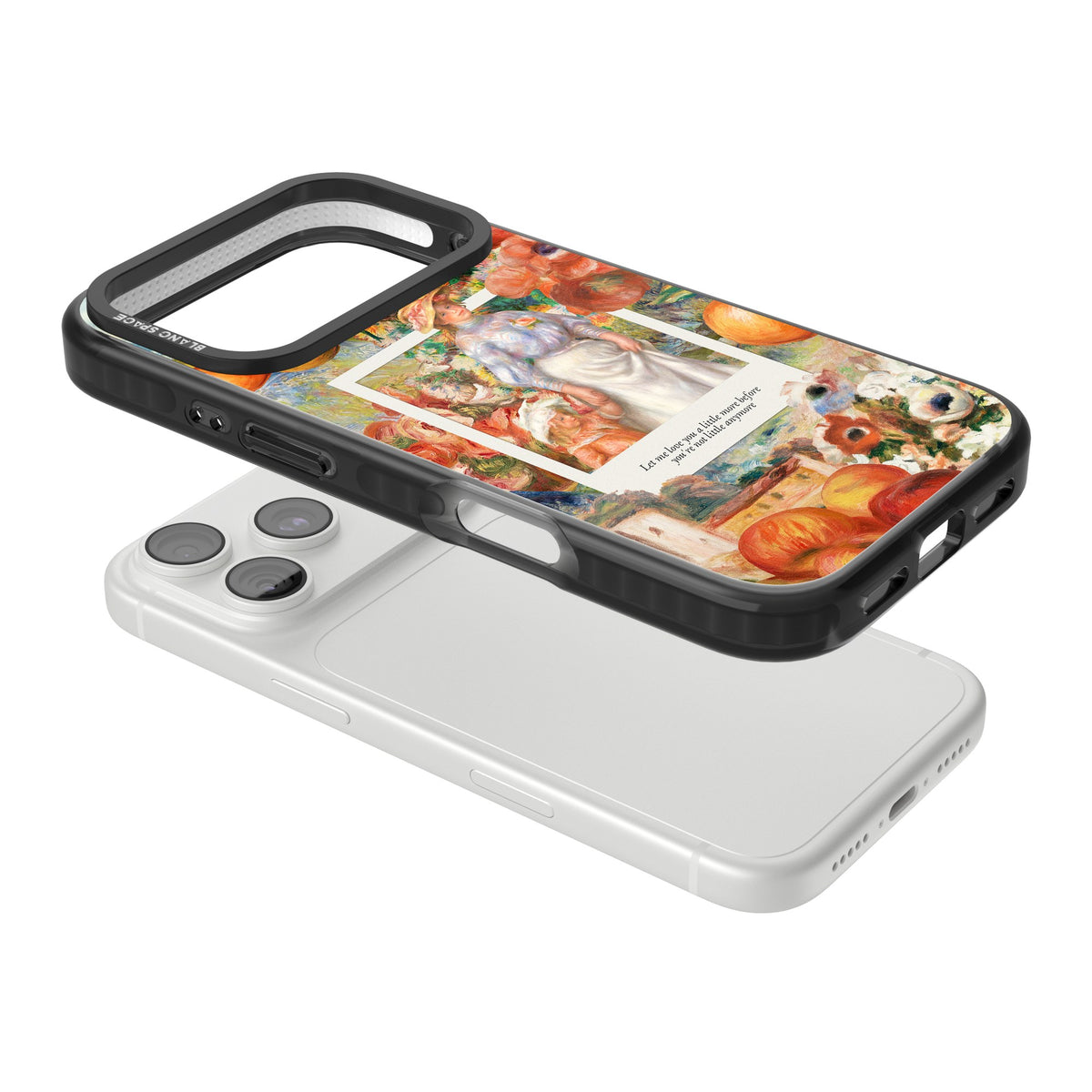 Renoir Mother & Child iPhone 18 Pro Impact Black Phone Case angled
